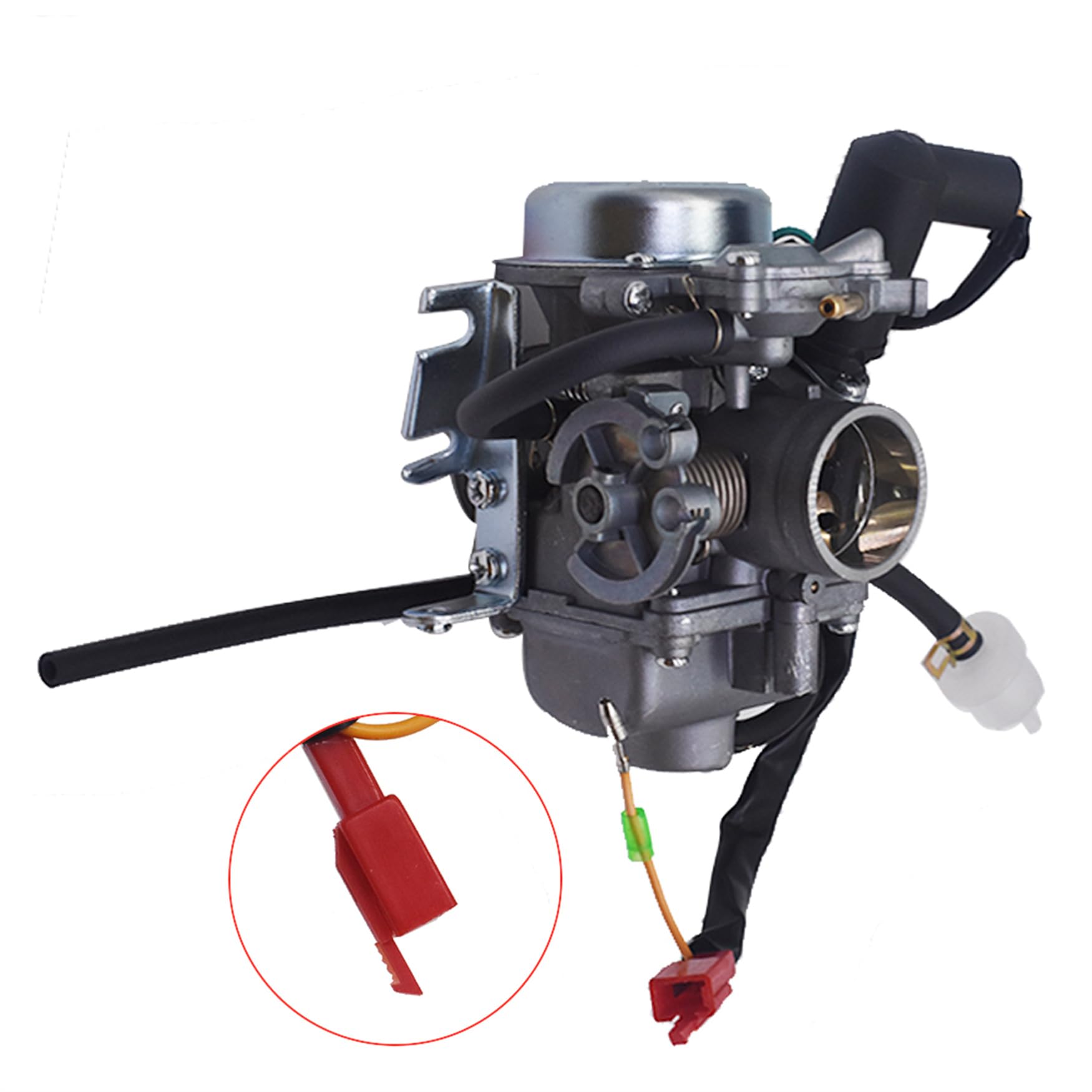 Wflnhb Carburetor Replacement For Hammerhead Dune Buggy Gt Gts Ss 250Cc Go Kart Replacement For Honda Helix Cn250 Cf250 Gy6 Repl