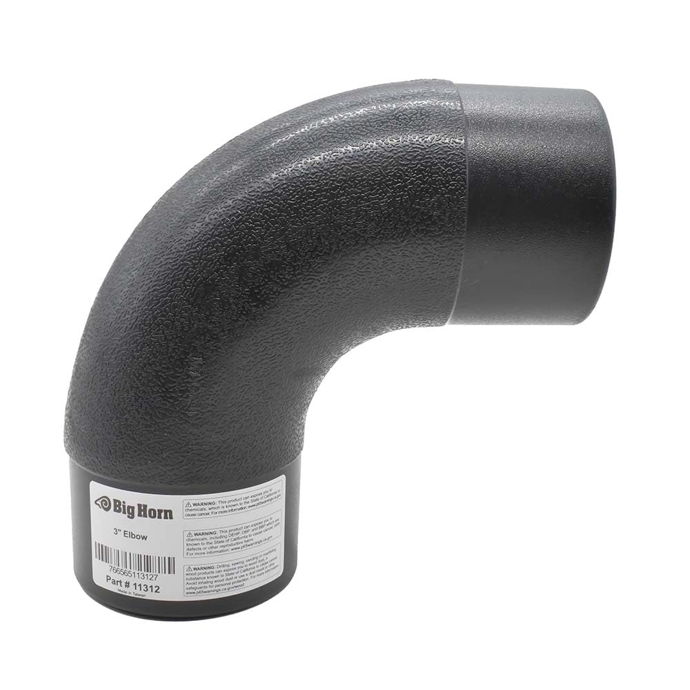 Big Horn 11312 3-Inch 90-Degree Elbow