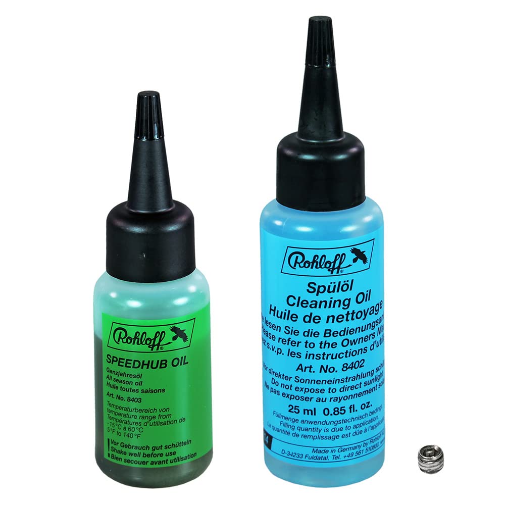 Rohloff Oil of Speedhub 500/14 Oil Change Kit - All Season Oil (25ml), Cleaning Oil (25ml) - 8411