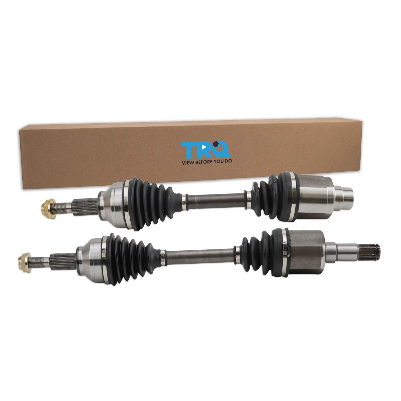 TRQ Front CV Axle Shaft Assembly Set Compatible with 2011-2014 Chrysler 200 Dodge Avenger