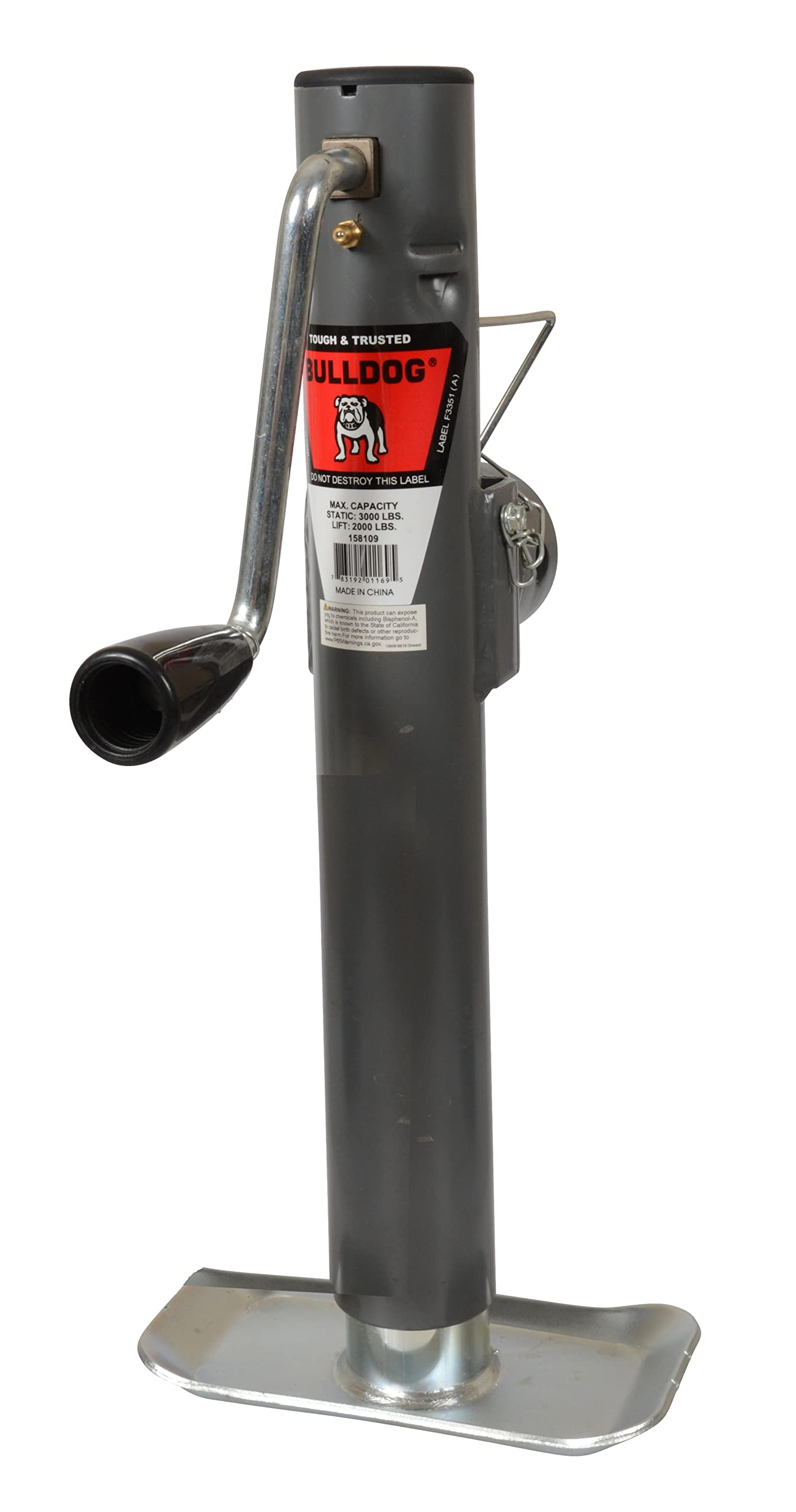 Bulldog Cases 158451 Trailer Jack 2,000 Lbs.