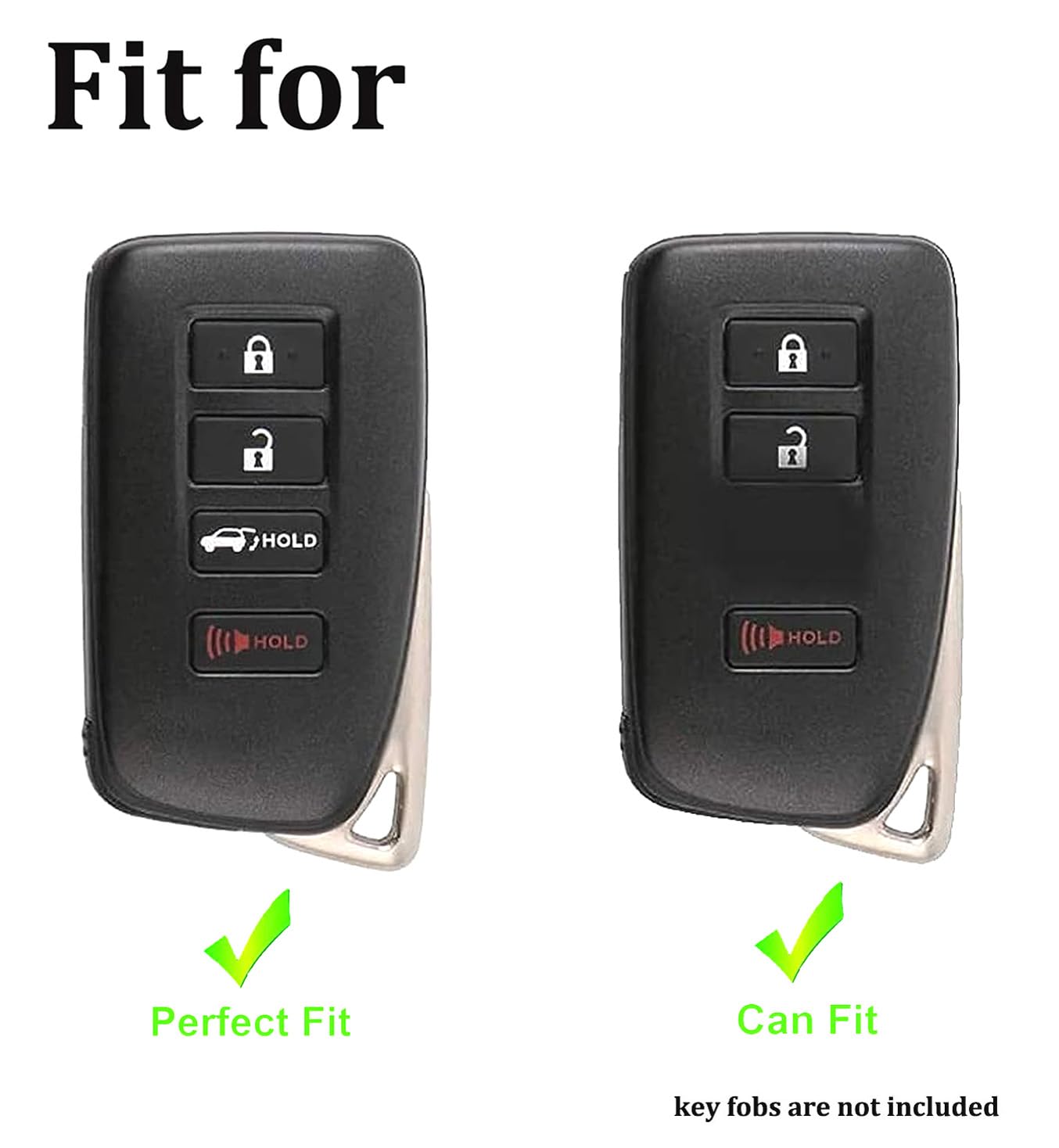 Arruweer Key Fob Cover For Lexus Soft Tpu Smart Key Fob Case Holder Protector Compatiable With Lexus Rx Is Es Gs Ls Nx Rs Gx Lx