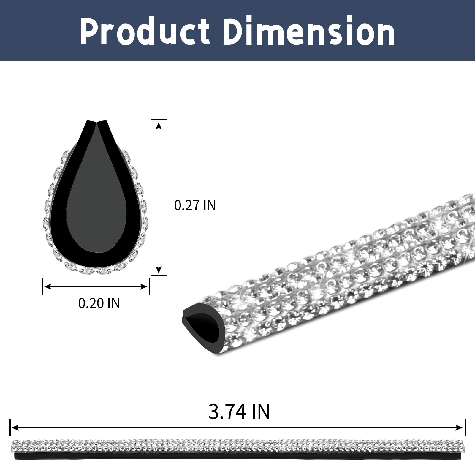 Insauto Bling Car Vent Outlet Trim,Bling Car Accessories For Women And Girls,10Pcs Rhinestone Car Air Conditioner Vent Decoratio