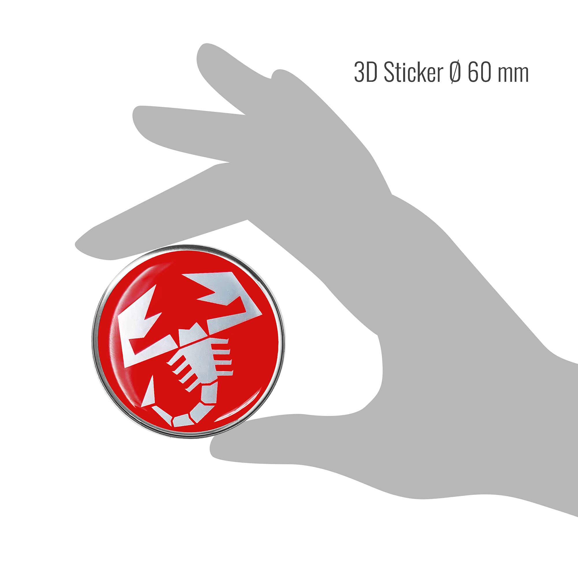 Abarth 3D Sticker Scorpion, 60 Mm