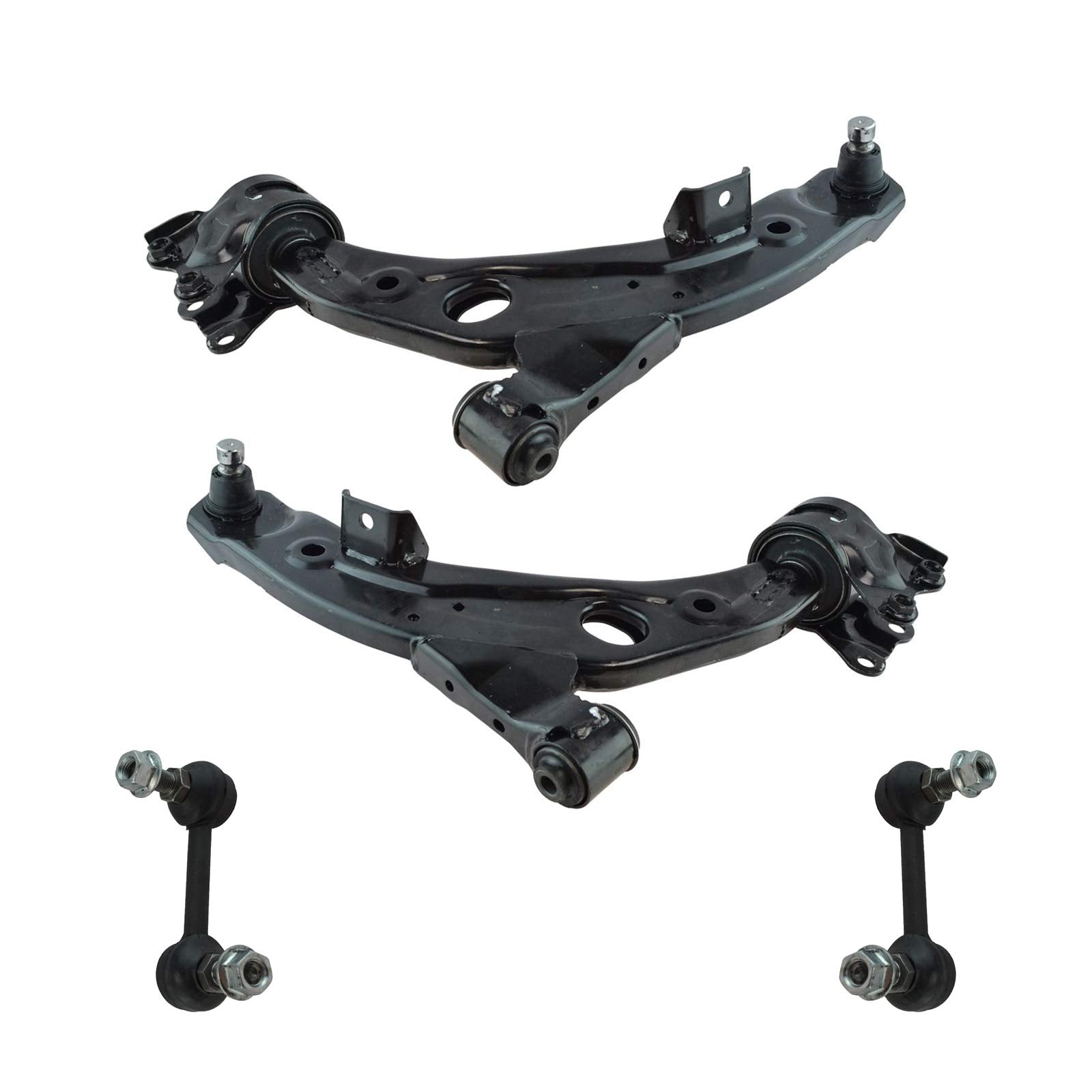 TRQ Front Suspension Kit Control Arm with Ball Joint Sway Bar Stabilizer Link Compatible with 2007-2015 Mazda CX-9