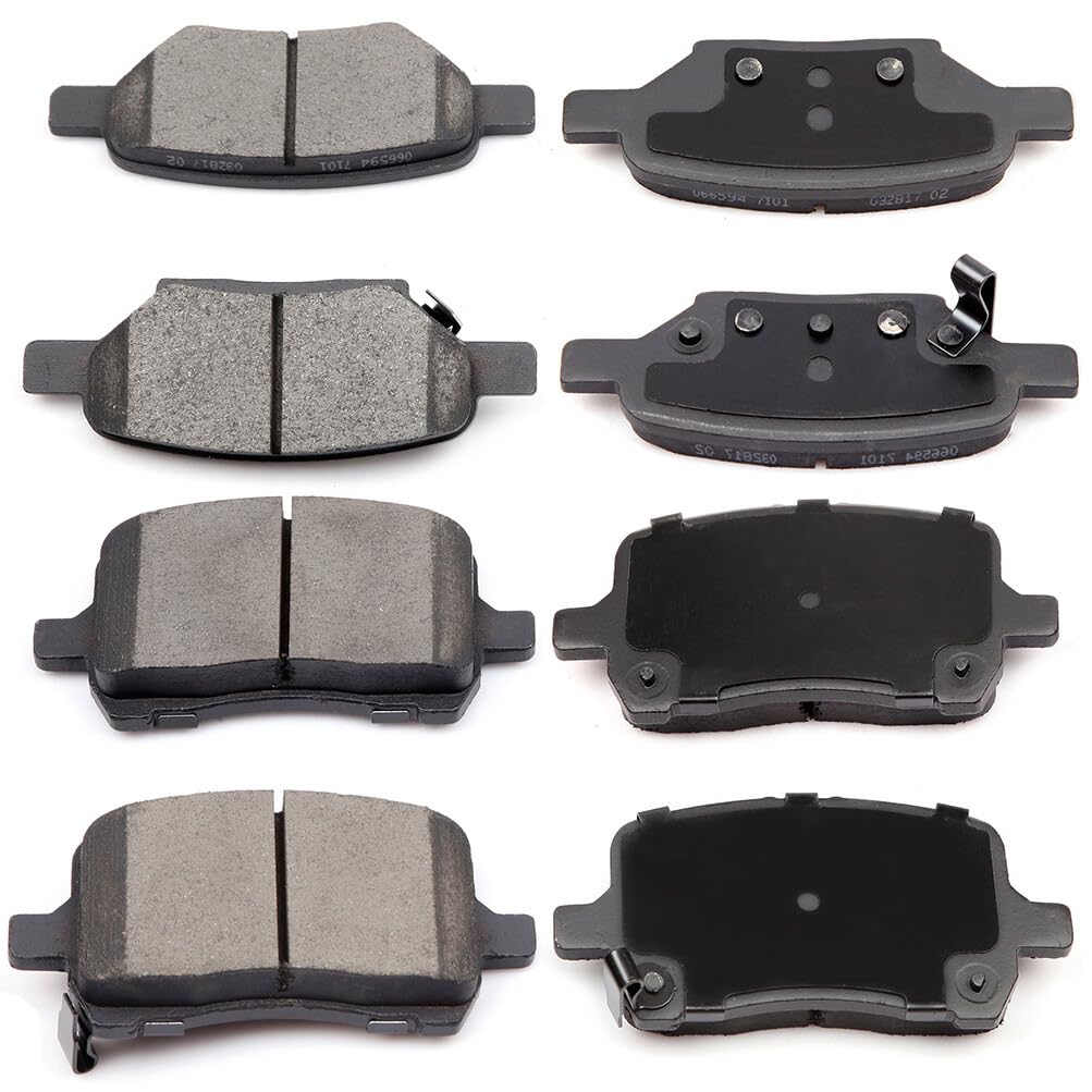 Cciyu D1028 D1033 Front & Rear Ceramic Disc Brake Pads Kit For Chevrolet Cobalt Hhr Malibu For Pontiac G5 G6 Pursuit For Saturn