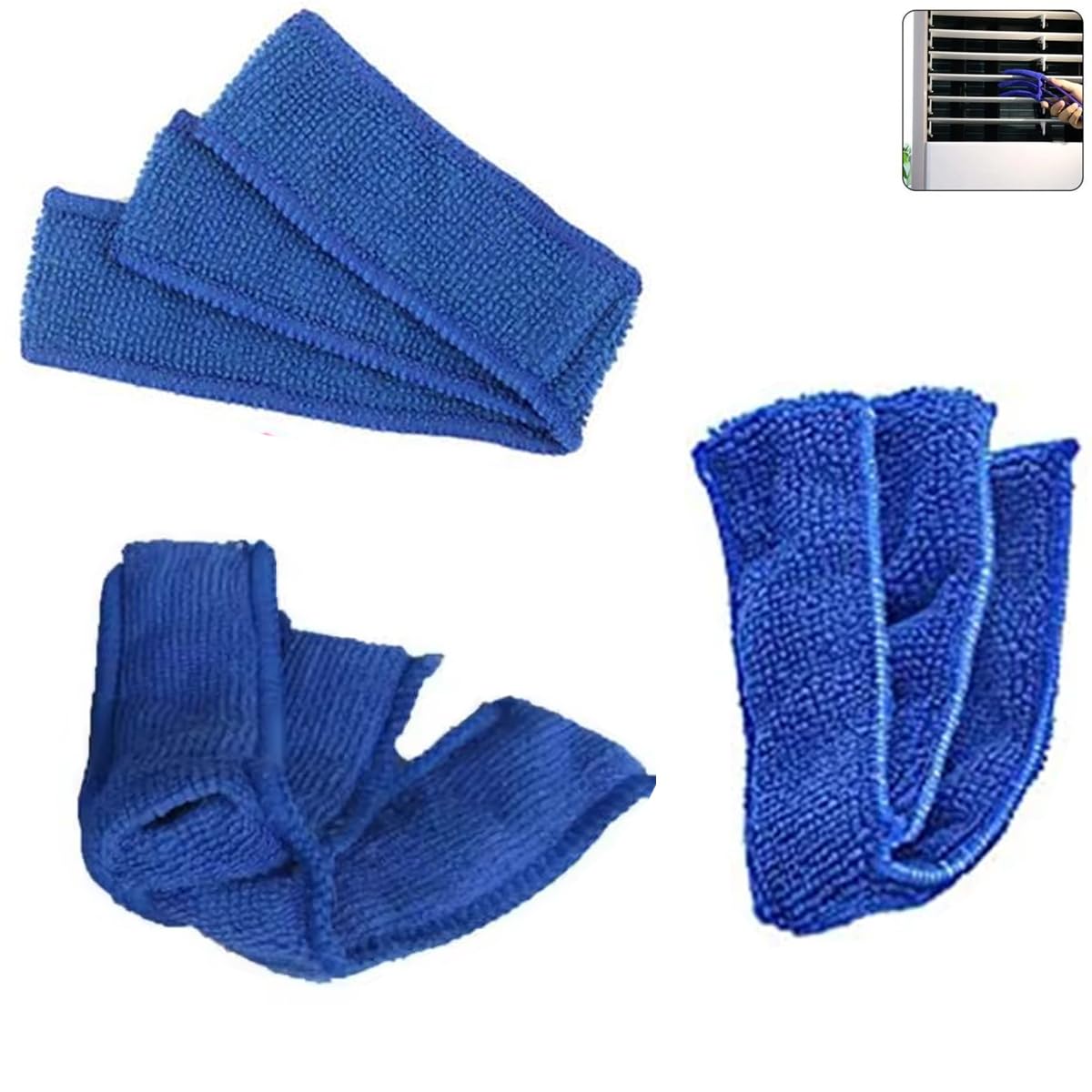 YehVeh 7 Pack Window Blind Cleaner Duster Brush Microfiber Sleeves Replacement Blinds Duster Cover Pad Refills for Blind Cleaner
