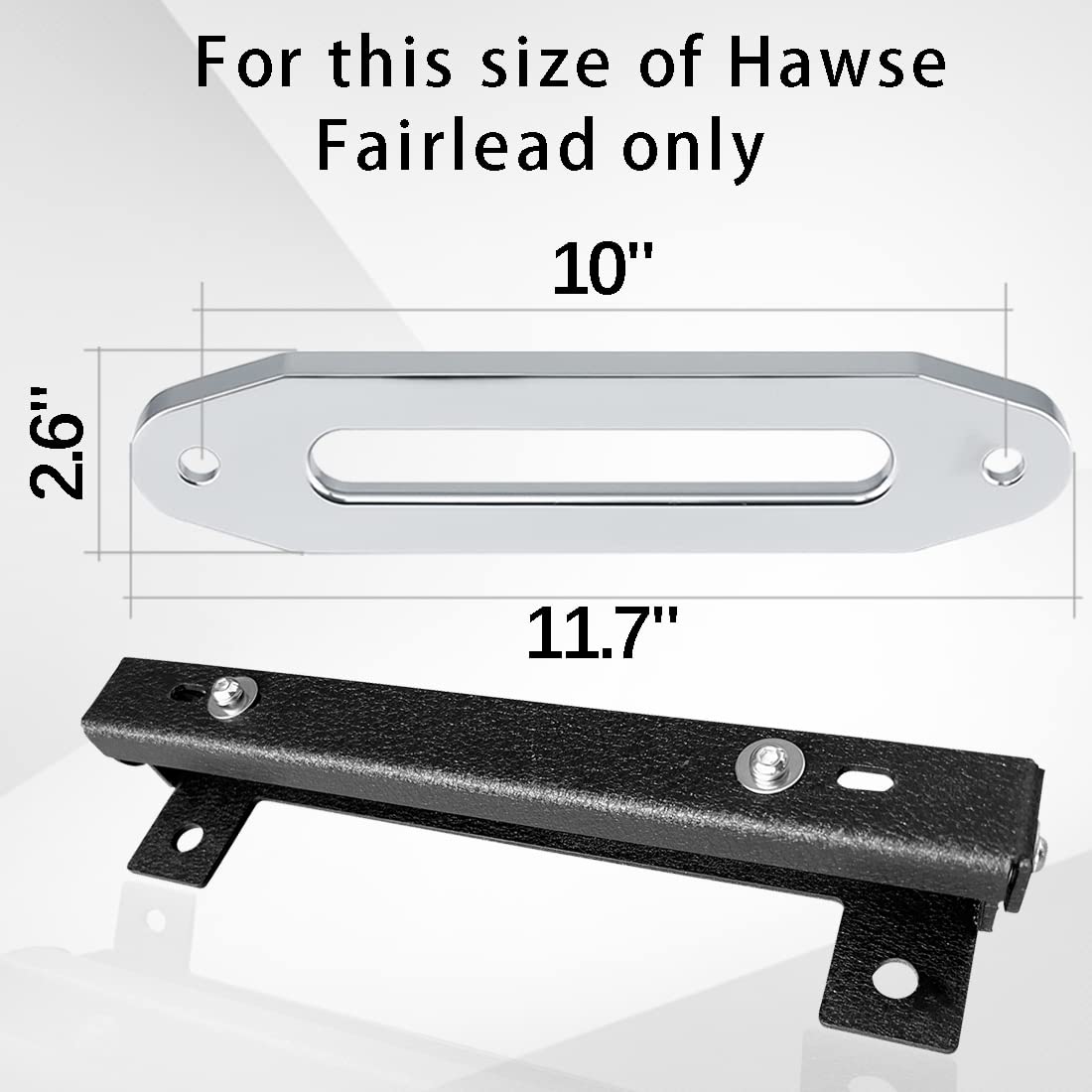 XOOKUN Universal 10'' Flip Up License Plate Bracket for Anchor Chain Hawse Fairlead License Plate Mount, Compatible with Jeep Fo