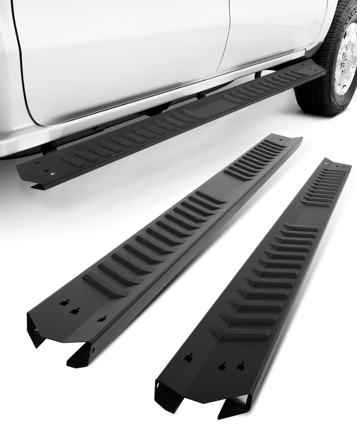 Ocpty 6 Inches Running Boards, Steps Nerf Bars Compatible For 2017-2023 For Ford F-250 Superduty Crew Cab