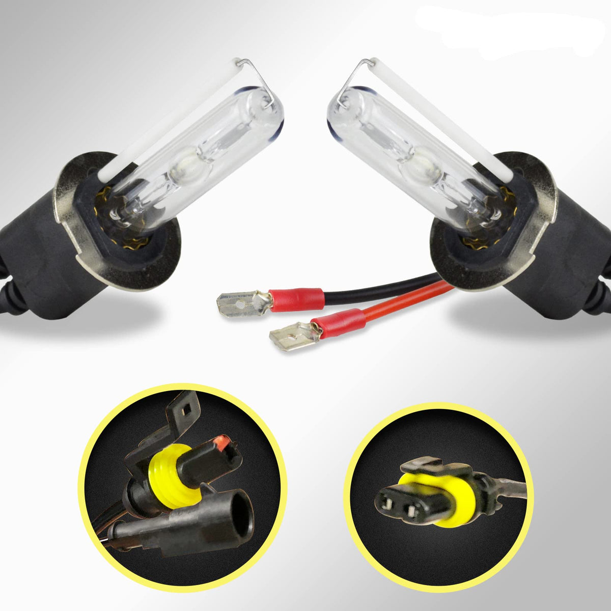 Innovited Hid Xenon H3 8000K Replacement Bulbs (1 Pair) Tint Blue