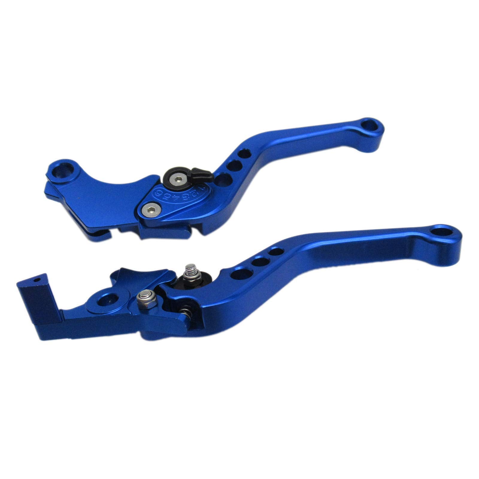 Blue Cnc6 Position Shorty Brake Clutch Lever For Kawasaki Ninja 250R 2008-2012 08 09 10 11 12