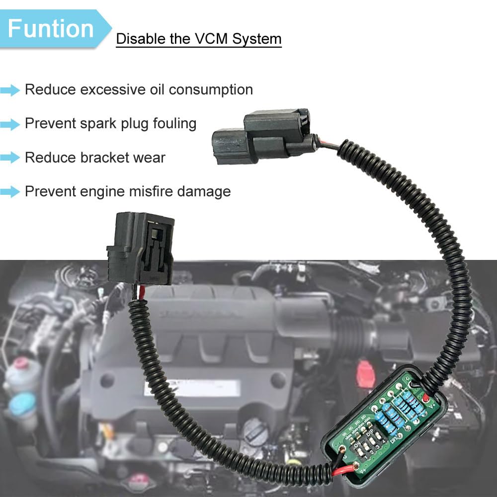 Update VCM Muzzler Harness Disable Kit Replacement Compatible with Hon.da 3.5L V6 Engine with VCM