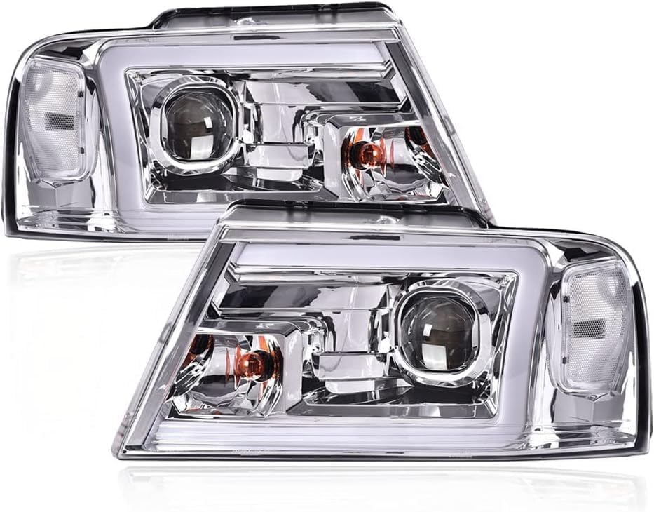 G-Plus Led Drl Headlights, Compatible With 2004-2008 Ford F150, Compatible With 06-08 Lincoln Mark Lt(Not Fit For 04 F150 Herita
