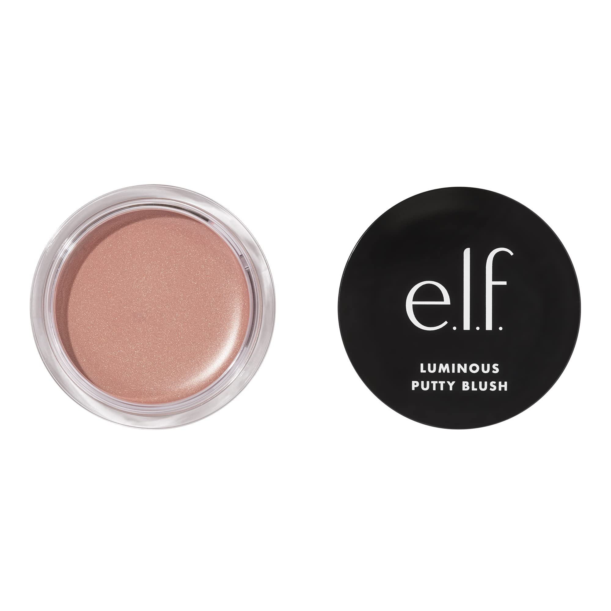 e.l.f. Luminous Putty Blush  Putty-to-Powder  Buildable Blush With A Subtle Shimmer Finish  Highly Pigmented & Creamy  Vegan & Cruelty-Free  Maui-New