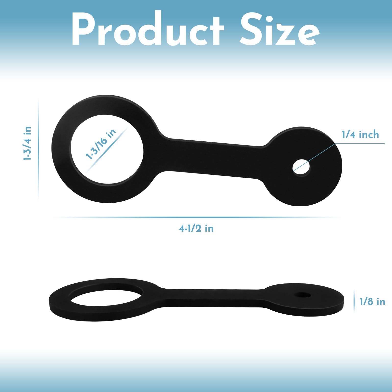 2 Pack RV Shower Door Travel Strap, Flexible Rubber Shower Door Travel Latch Secure Fit for RV Motorhome, Travel Trailer & Campe