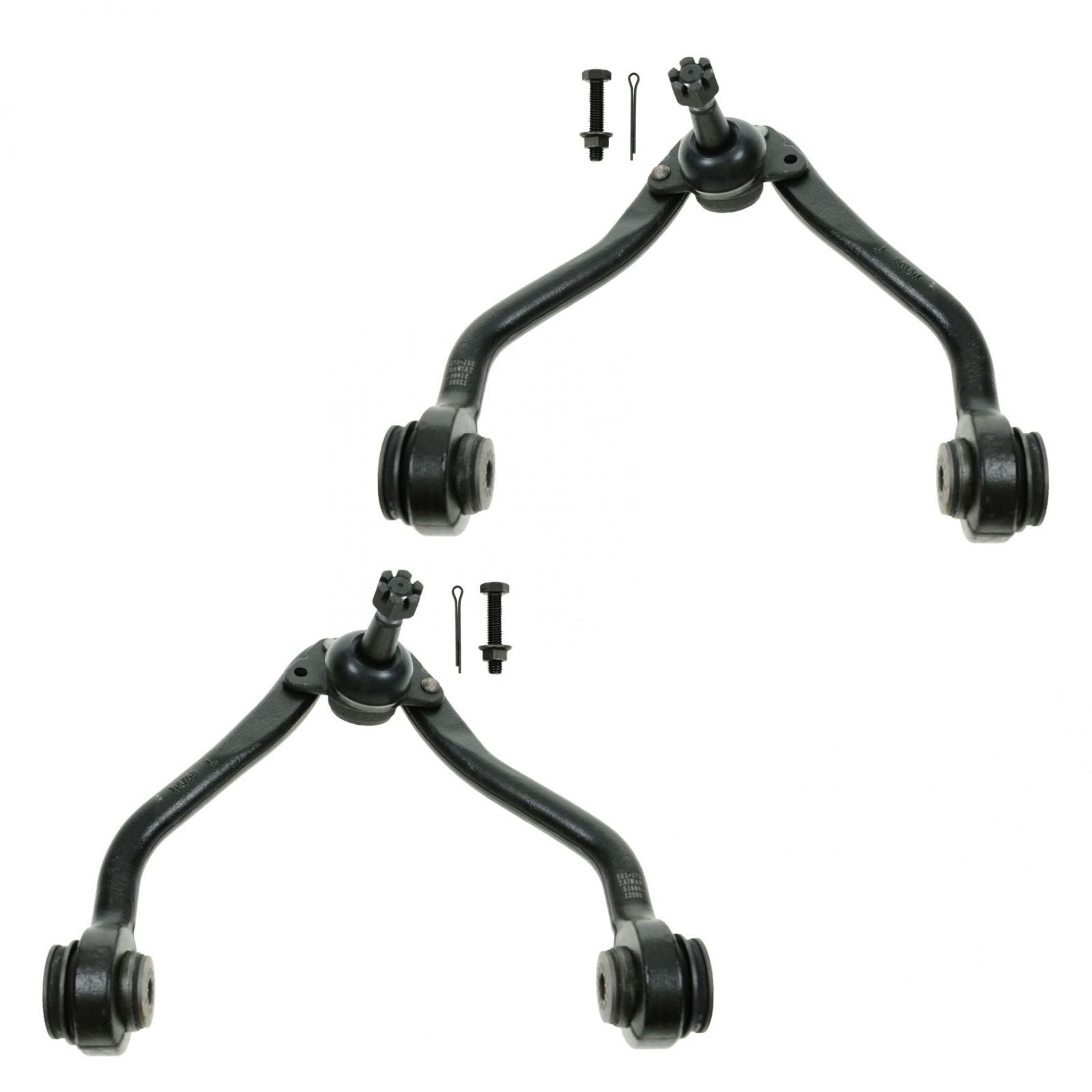Trq Front Upper Control Arm With Ball Joint Set Compatible With 1996-1999 Chevrolet K1500 Suburban 1989-2000 K2500 1992-1999 K25