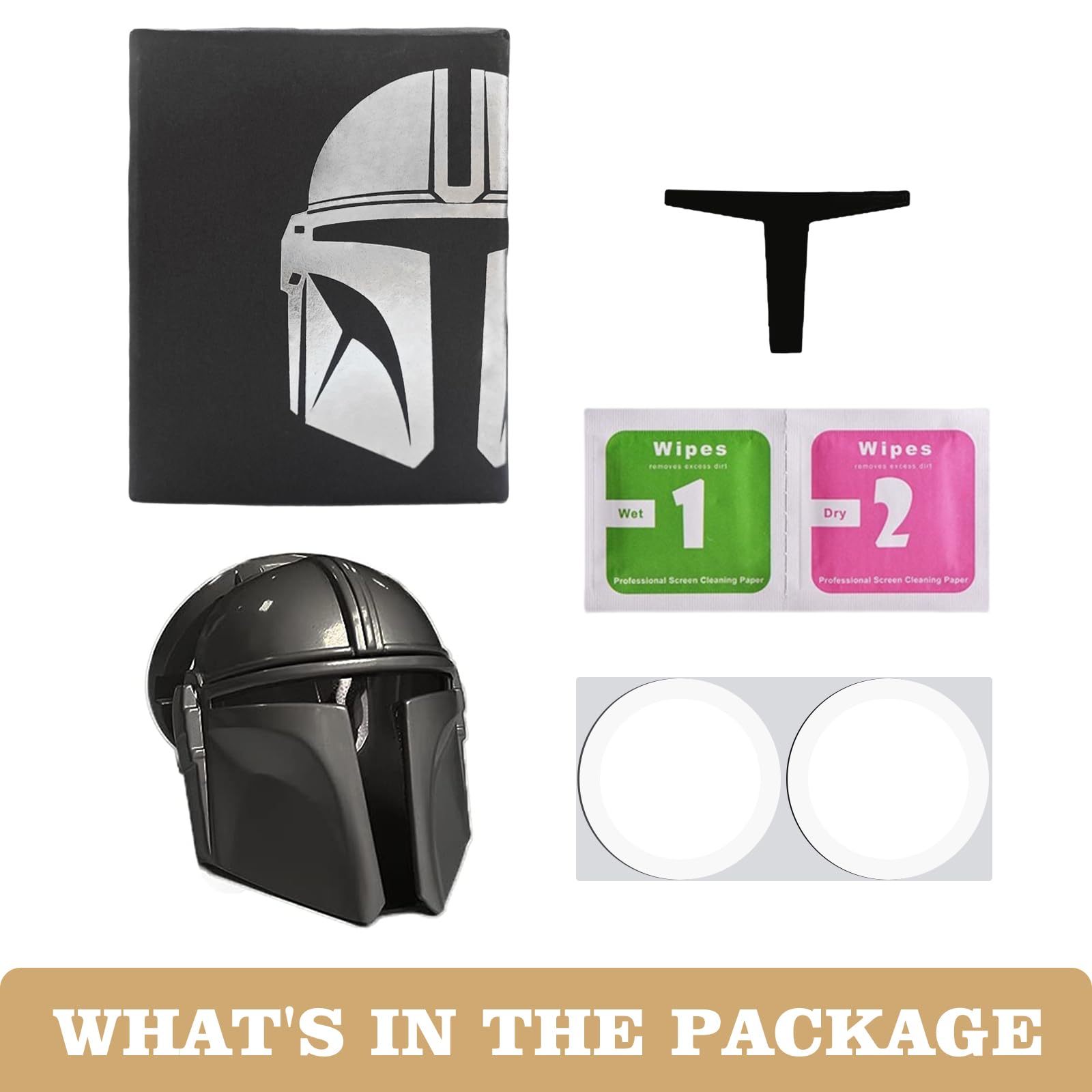 BestEvMod Mando Style Universal Car Engine Start Stop Button Cover Anti-Scratch Push Start Button Protective Cover 3D Cool Car I