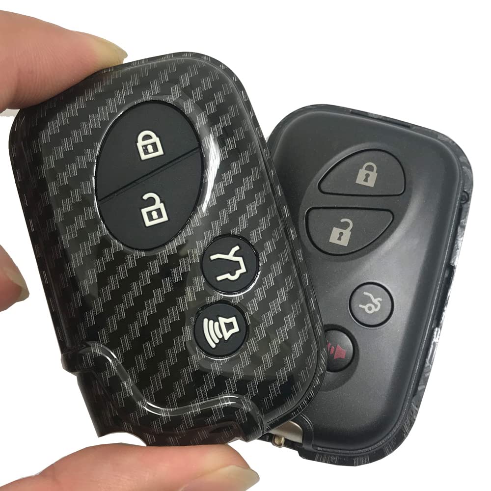 Horande ABS Carbon Fibre Protector Key Fob Cover Case fit for Lexus ES350 GS300 GS350 GS430 GS450h ISC IS250 IS350 LS460 LS600h