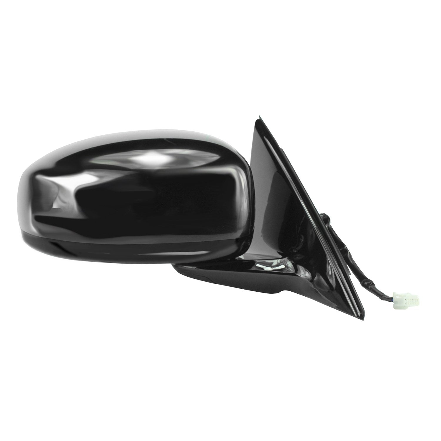 Fit System - 68601N Passenger Side Mirror For Infiniti G35 Sedan, G35X Sedan, Black W/Ptm Cover, W/O Memory, Foldaway, Heated Po