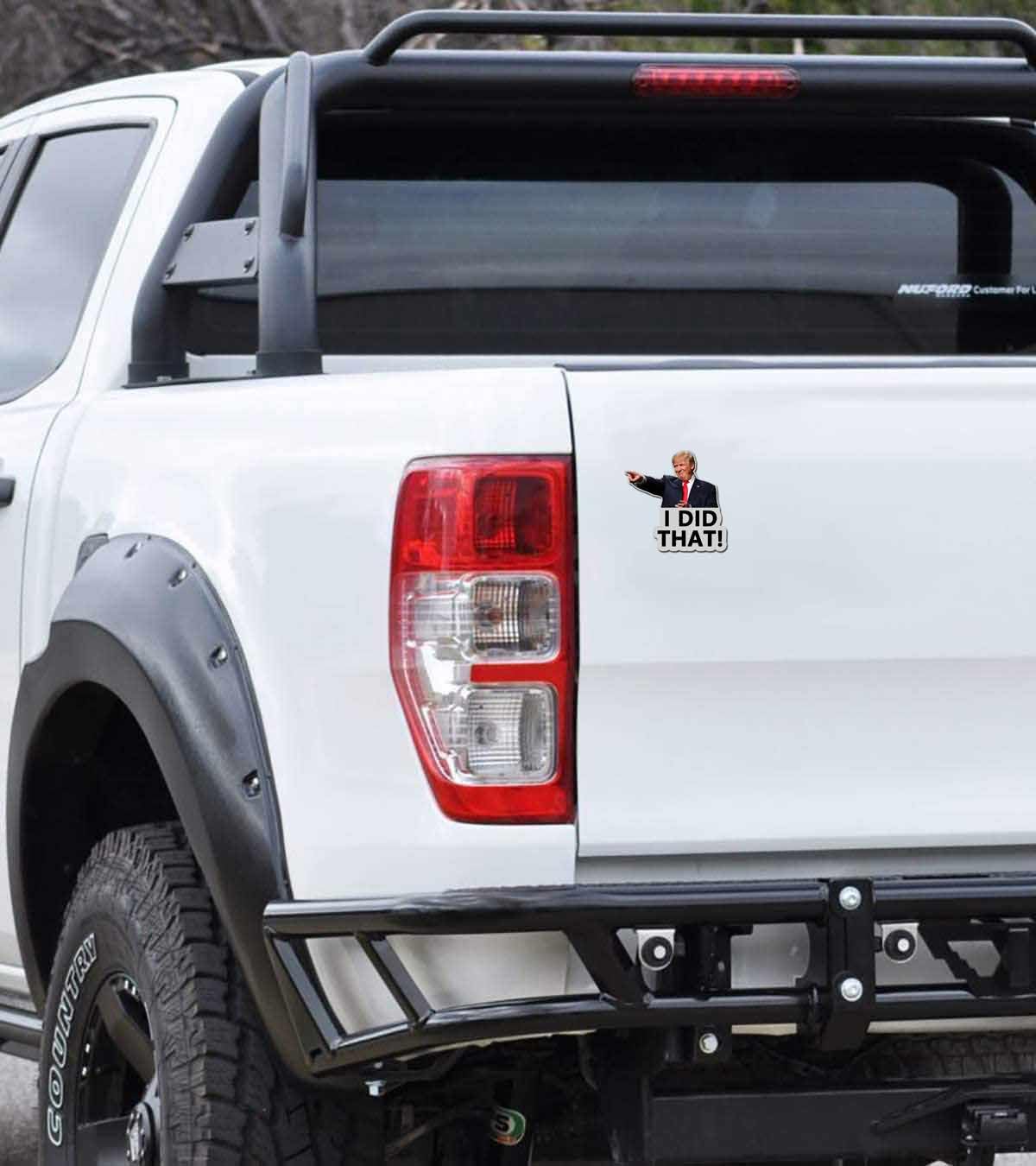 (Giant Size) 10 Pack Trump I Did That Funny Stickers Laptop Bumper Decal Window Waterproof Car Stickers