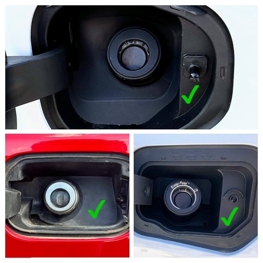 Cap & Shield 2.5Inch Id, Capless Gas Cap Dirt, Water & Dust Cover Compatible With Jeep, Dodge, Ram, And Select Ford, Chrysler &