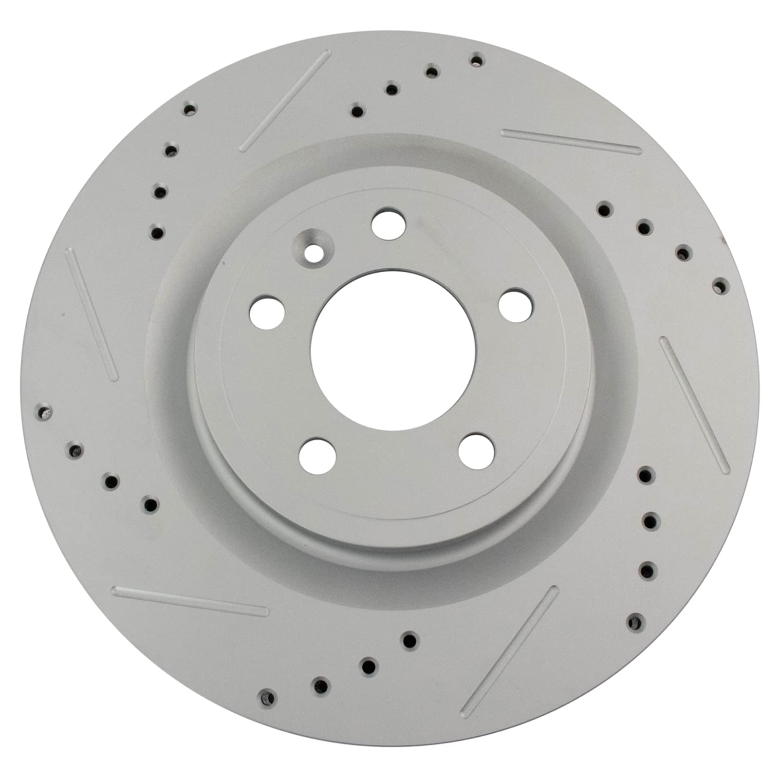 Trq Front Performance Brake Rotors Set Premium G-Coated Compatible With 2011-2014 Ford Mustang