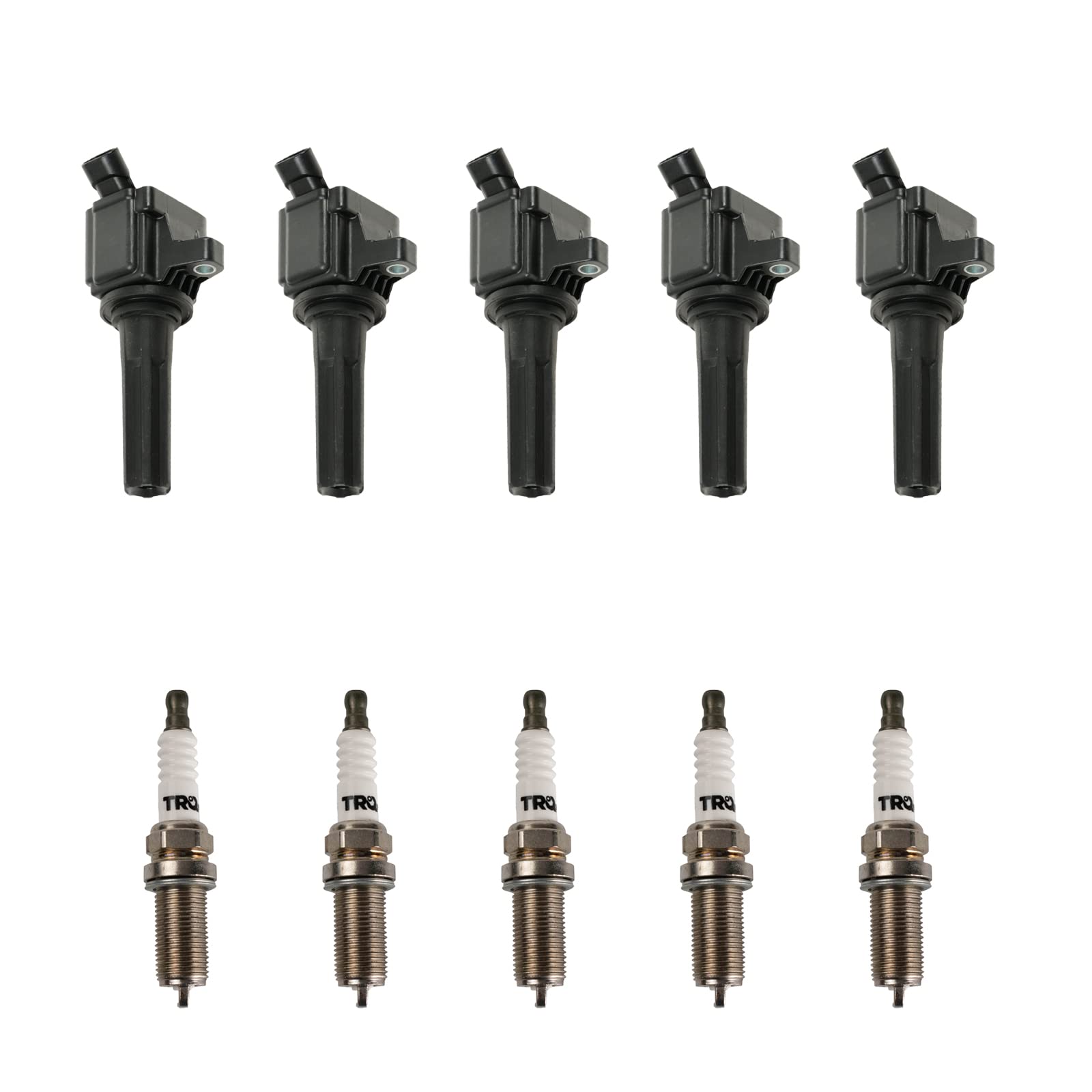 Trq Ignition Kit Ignition Coil Spark Plugs Compatible With 2007-2012 Chevrolet Colorado Gmc Canyon 2007-2010 Hummer H3 2009-2010
