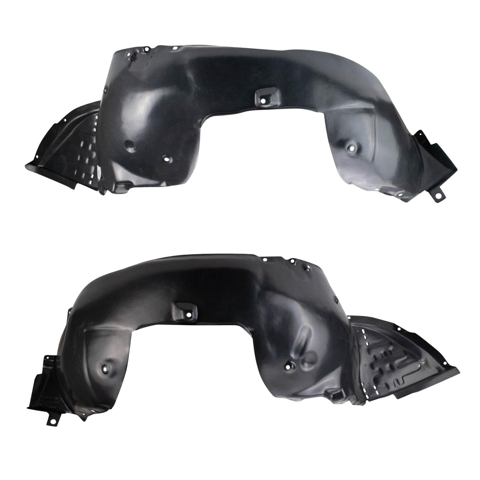 Trq Front Inner Fender Liner Set Compatible With 2011-2014 Hyundai Genesis Hy1248128 Hy1249128