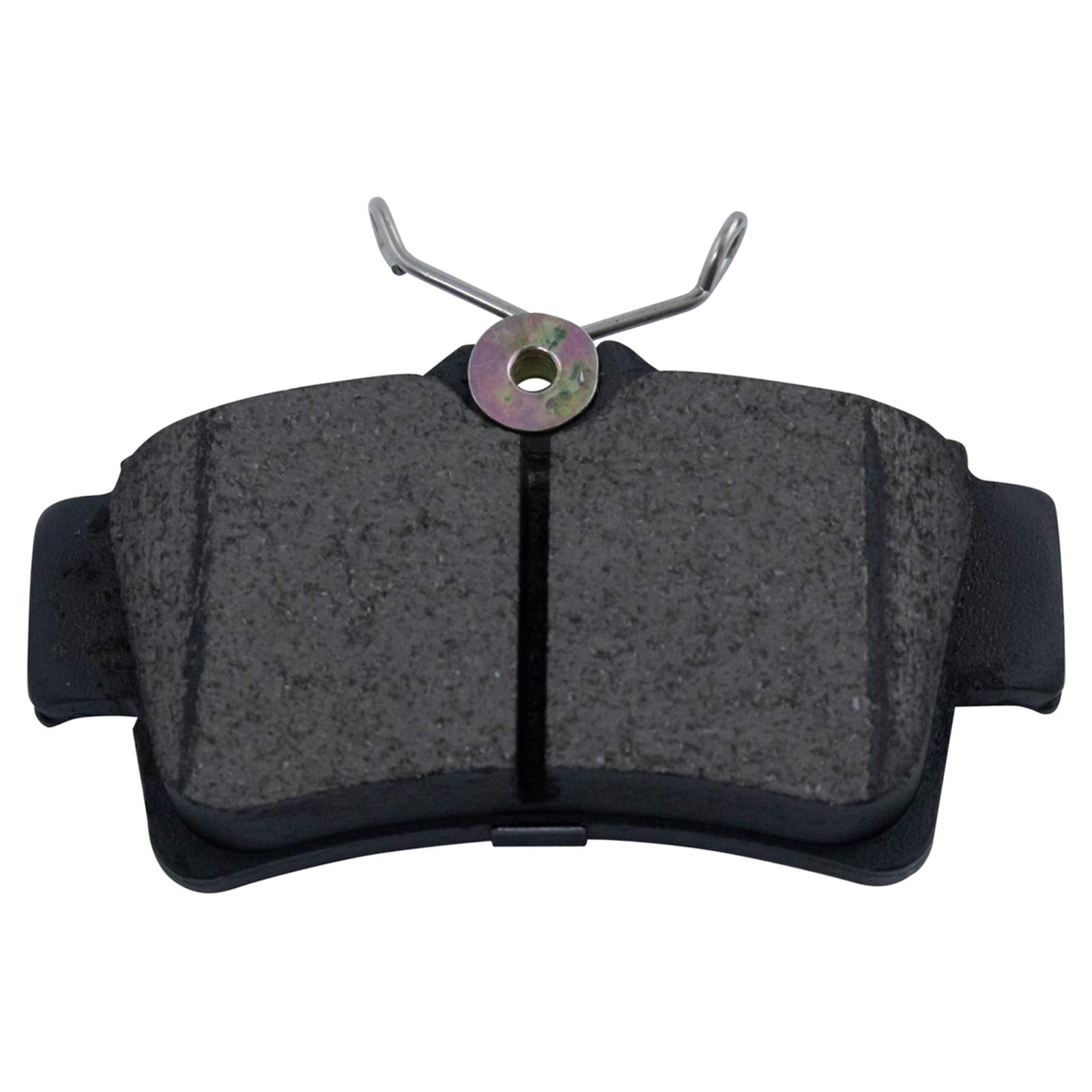 Trq Brake Pad & Rotor Kit Ceramic Premium G-Coated Rear Compatible With 1994-2004 Ford Mustang