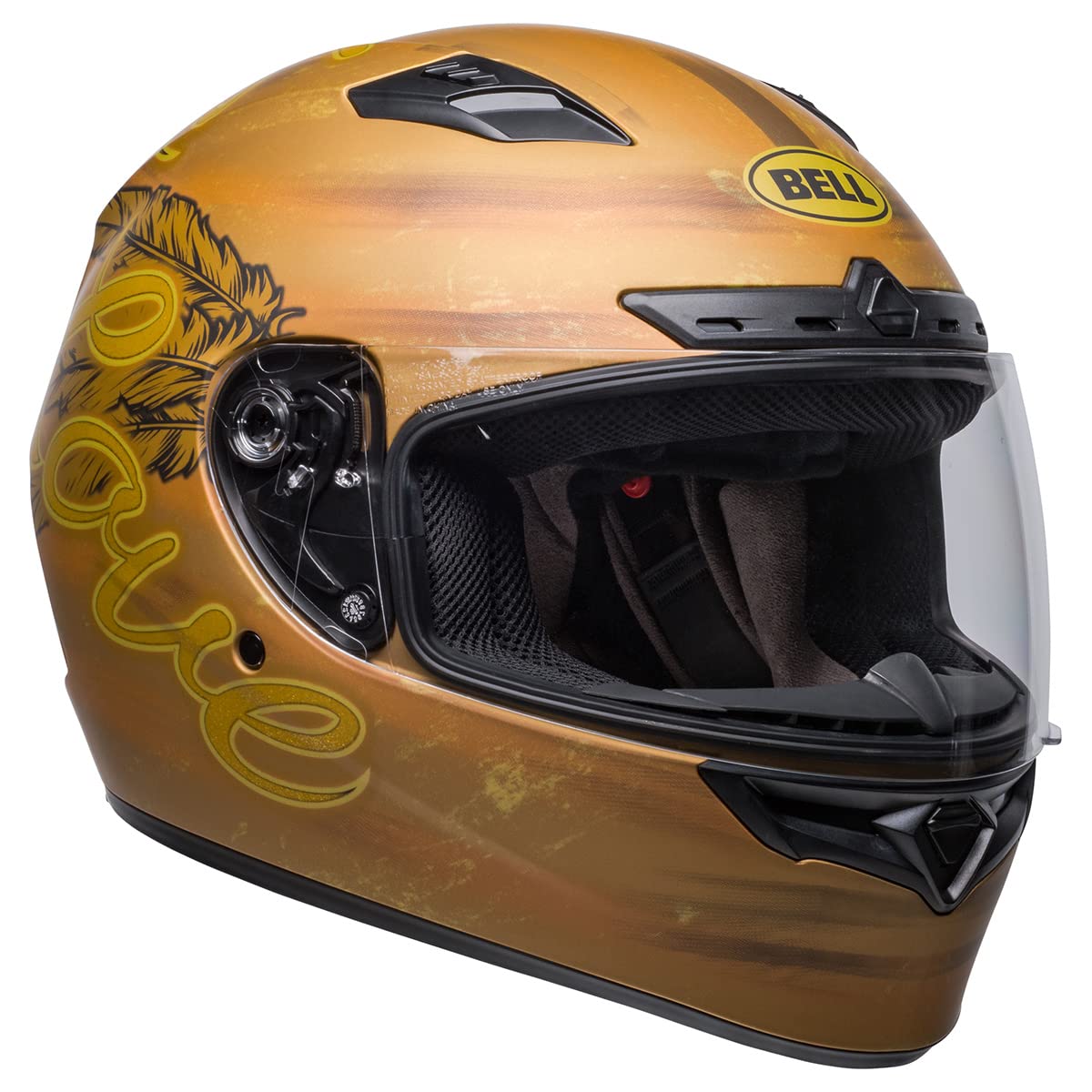 Bell Qualifier Dlx Mips Street Helmet (Hart Luck Live Matte Gold - Large)