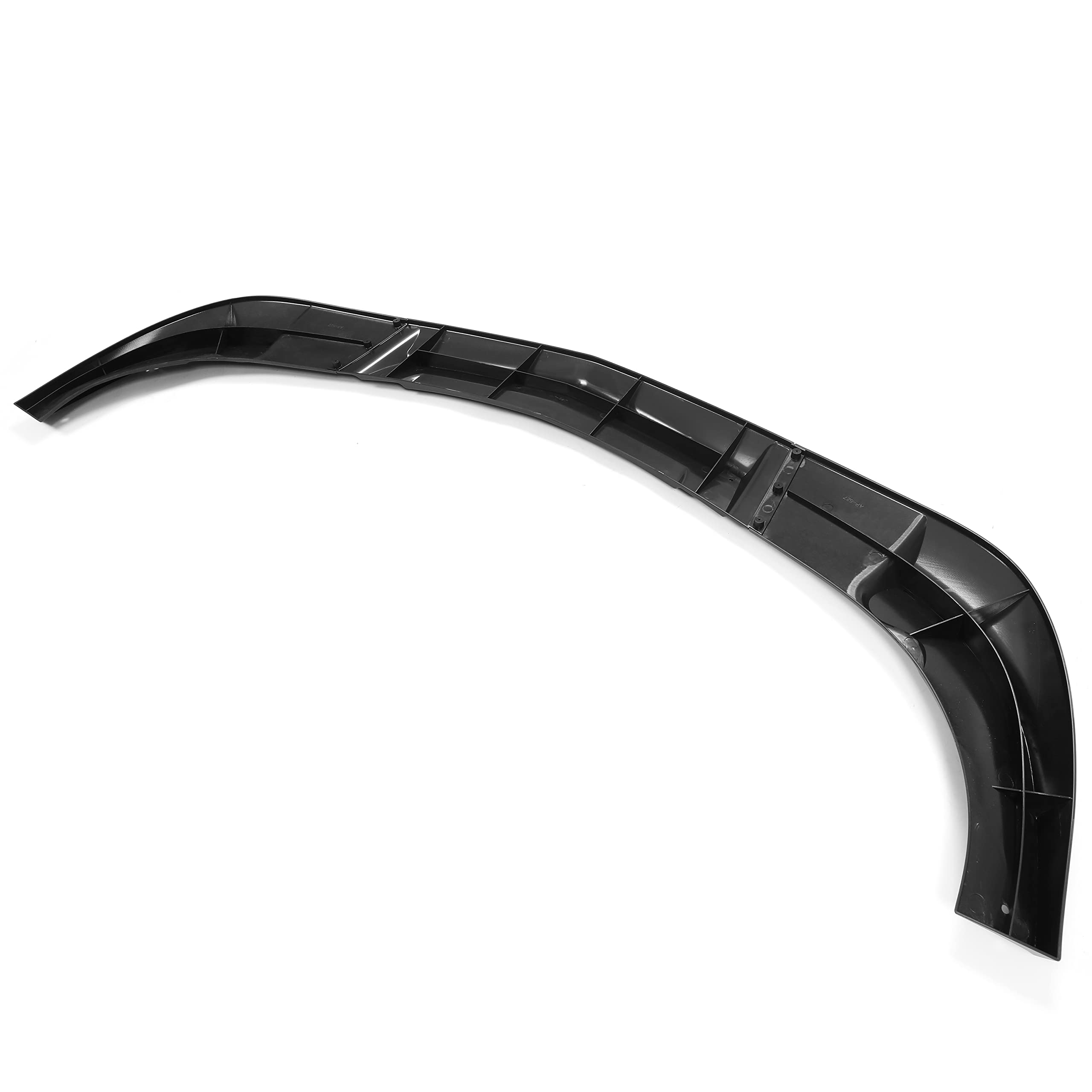 Kuafu 3Pcs Front Bumper Lip Splitter Compatible With 2005-2013 Corvette C6 Base Models 2Dr Zr1 Extended Style Under Chin Spoiler (Matte Black)