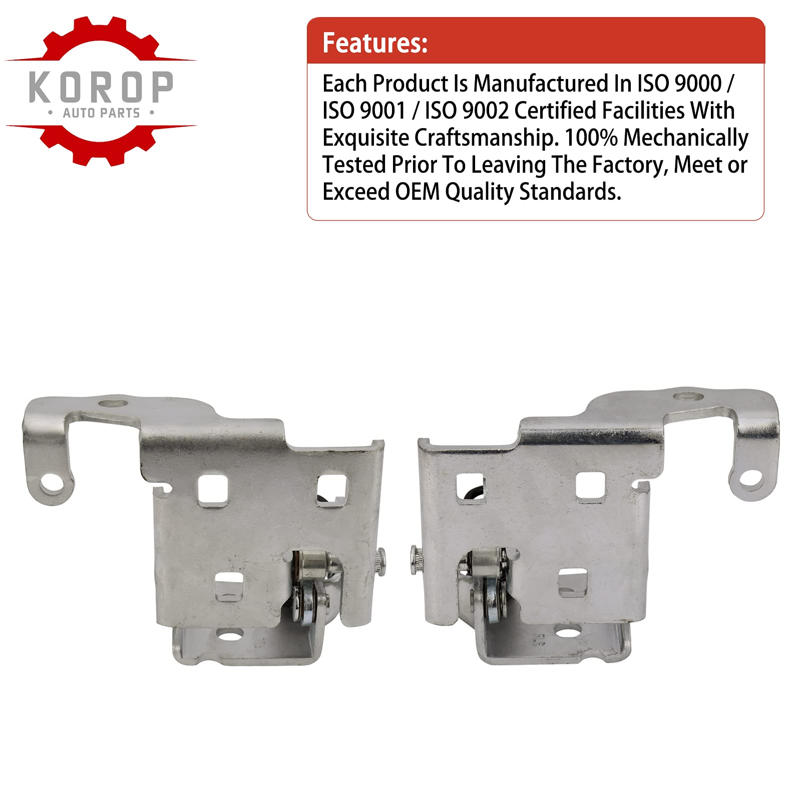 Front Lower Door Hinge (1 Pair) Fits For 2007-2014 Chevy Silverado Suburban Tahoe Avalanche Gmc Sierra Yukon Cadillac Escalade,