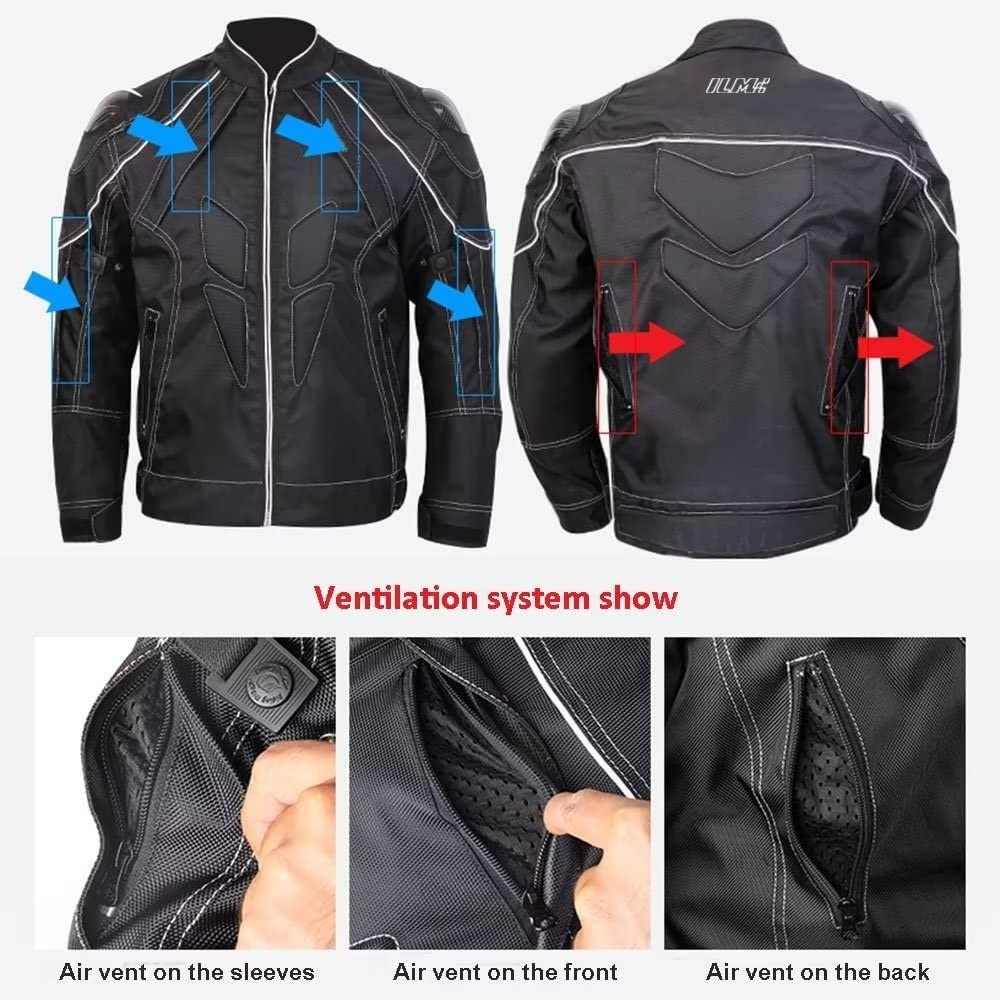 Ilm Motorcycle Jackets Motocross Carbon Fiber Armored Shoulder Jacket For Men Women Model Jk41