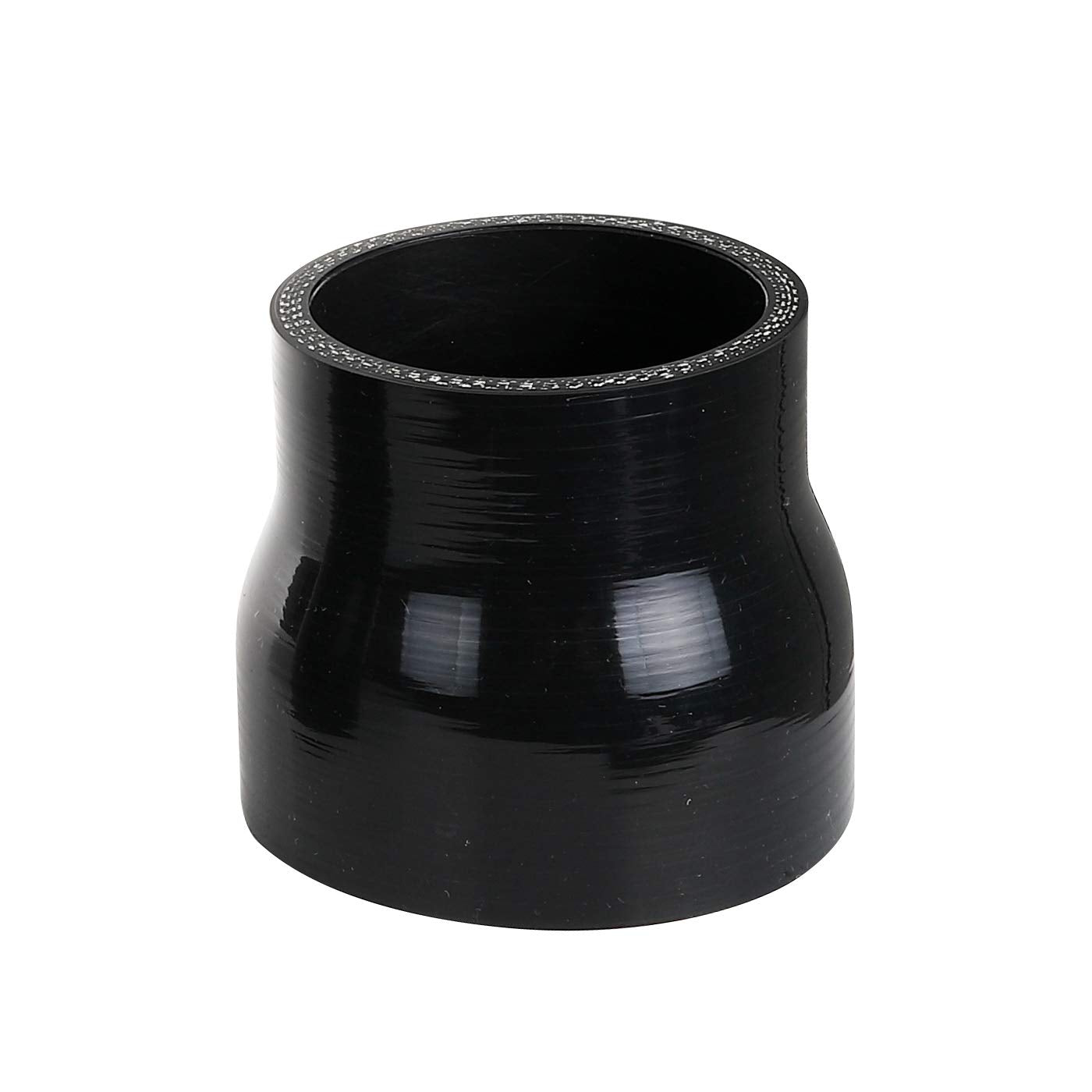 Ac Performance Id 3.15'' To 2.35'' (80Mm To 60Mm) Silicone Hose Straight Reducer 4-Ply Reinforced Black, 3'' Length