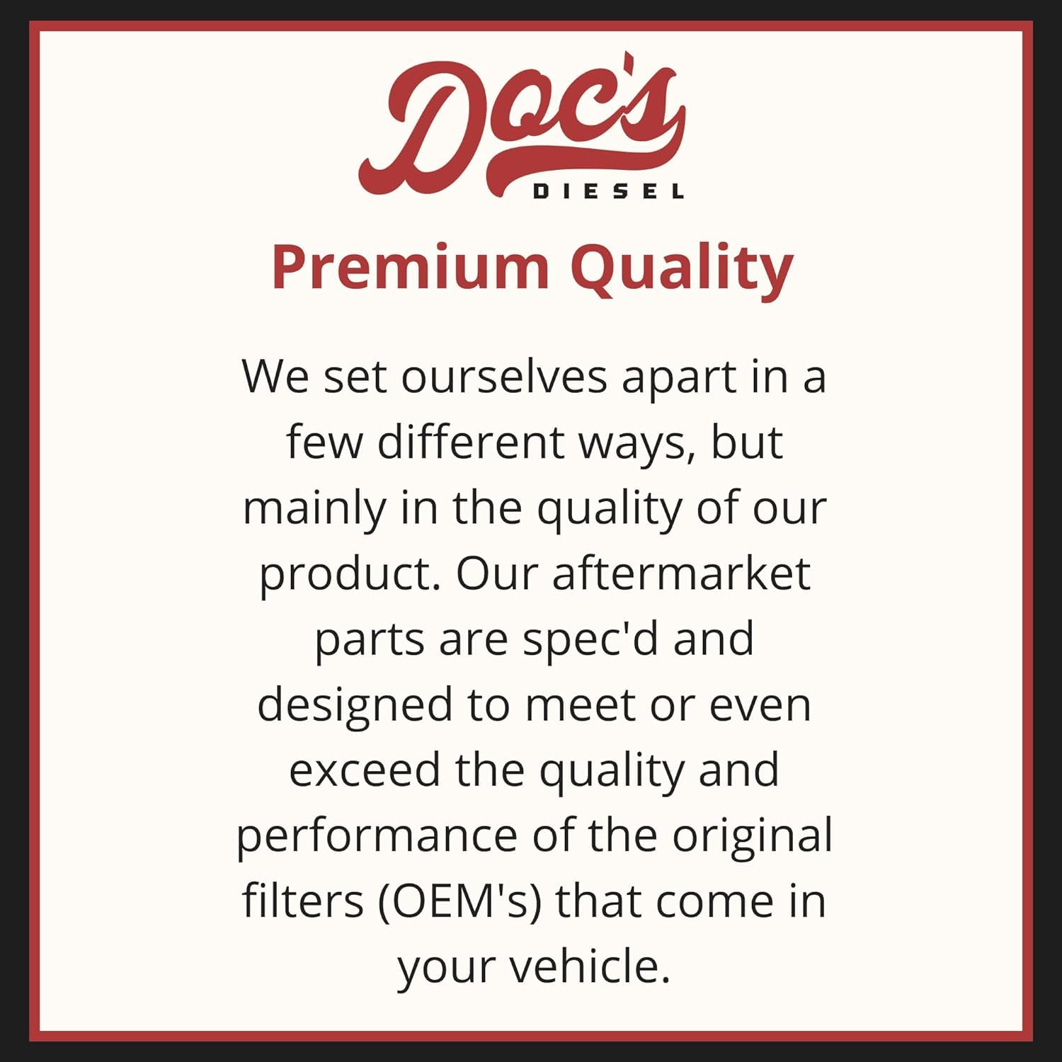 Doc'S Diesel 6.6L Duramax Diesel Fuel Filter 2001-2016 Chevy Gmc 2500Hd/3500Hd | 3 Micron Rating | Replaces Tp3018, Tp3012, 1266