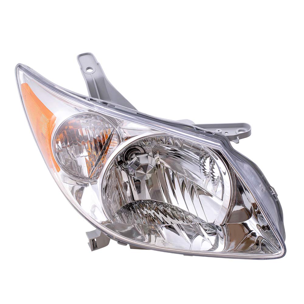 Brock Replacement Passenger Halogen Headlight Compatible With 2005-2008 Vibe 88973539