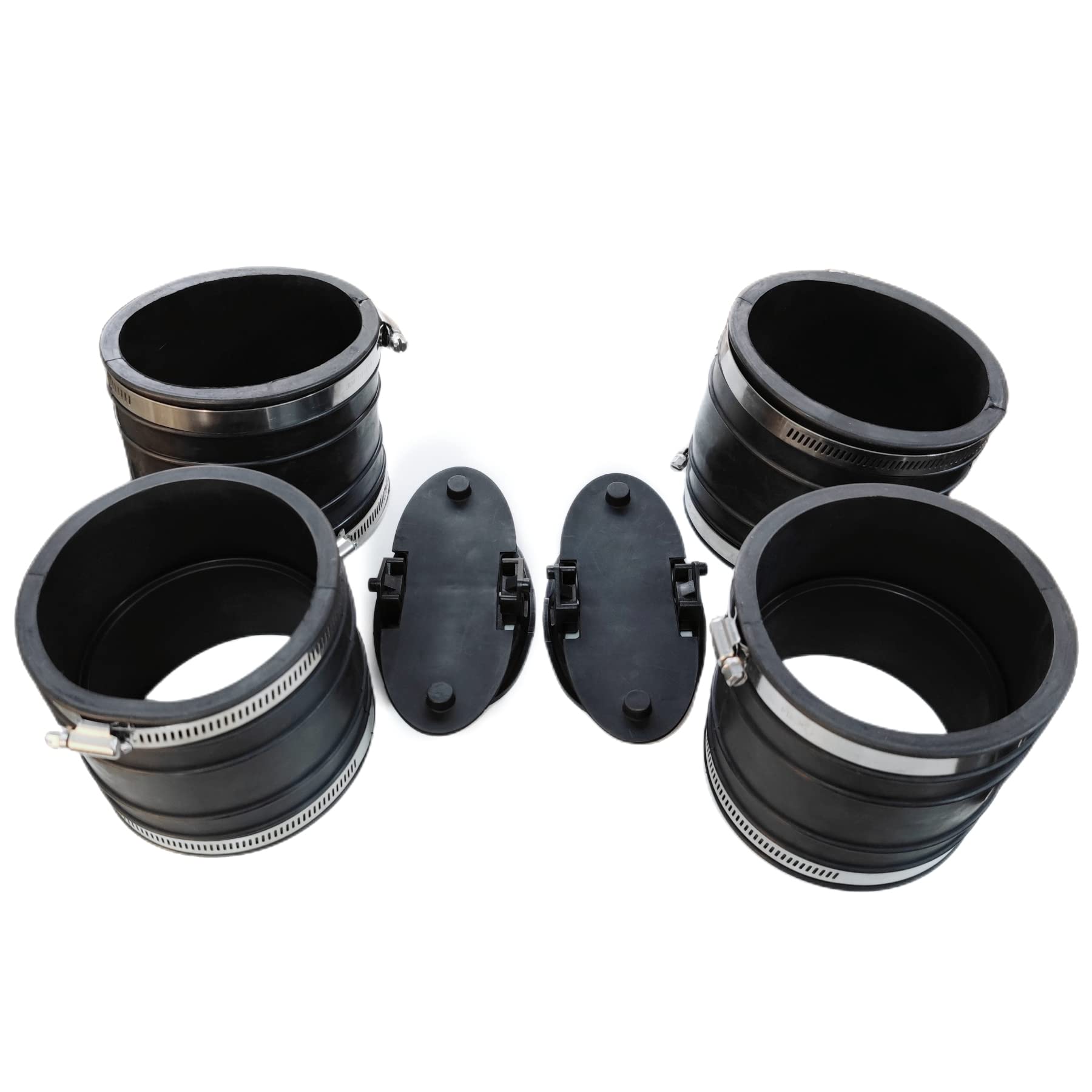 UanofCn 14358T Exhaust Tube and Water Shutter Kit 4 Inches for MerCruiser Stern Drives 807166A3 44348T Boot and Bellow