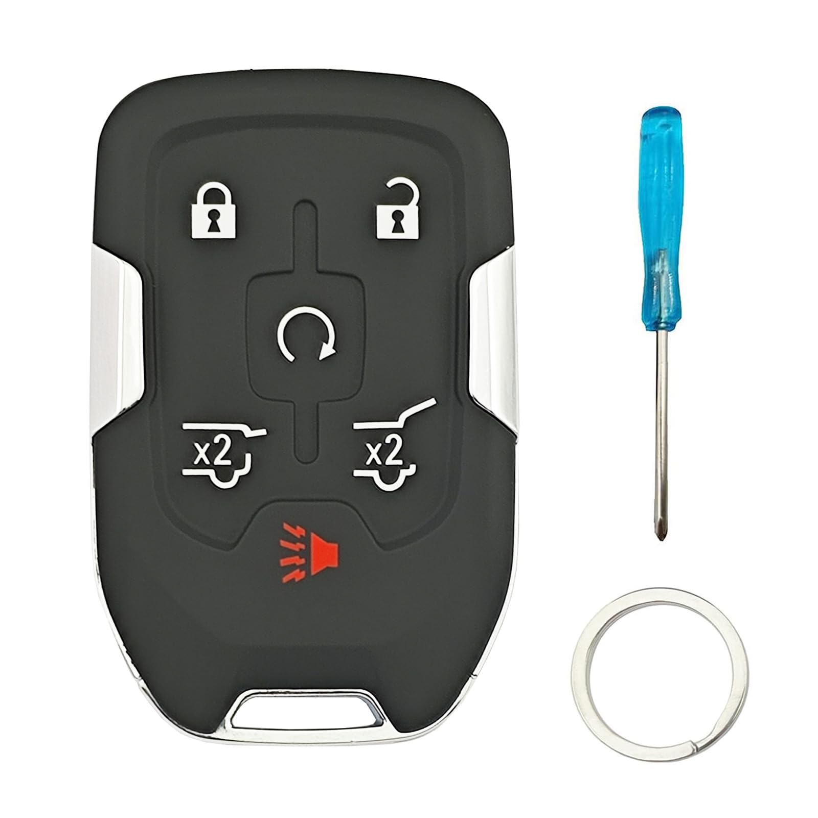 Smart Replacement Key Fob Cover Fit For 2014-2020 Gmc Yukon Chevy Suburban Tahoe Keyless Entry Remote Key Fob Shell
