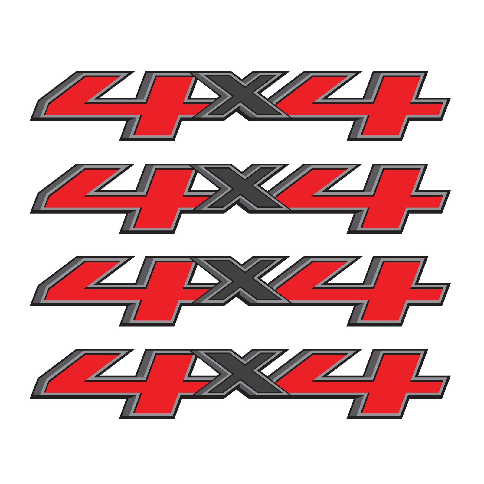 4X4 Truck Decals 2014-2017 Bedside Replacement Stickers (Oem 4Pcs)