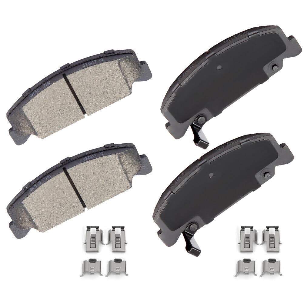 Eccpp D995-7895 4Pcs Rear Semi Metallic Disc Brake Pad Set Fit For Buick Lucerne 2006-2011,For Cadillac Dts 2006-2011