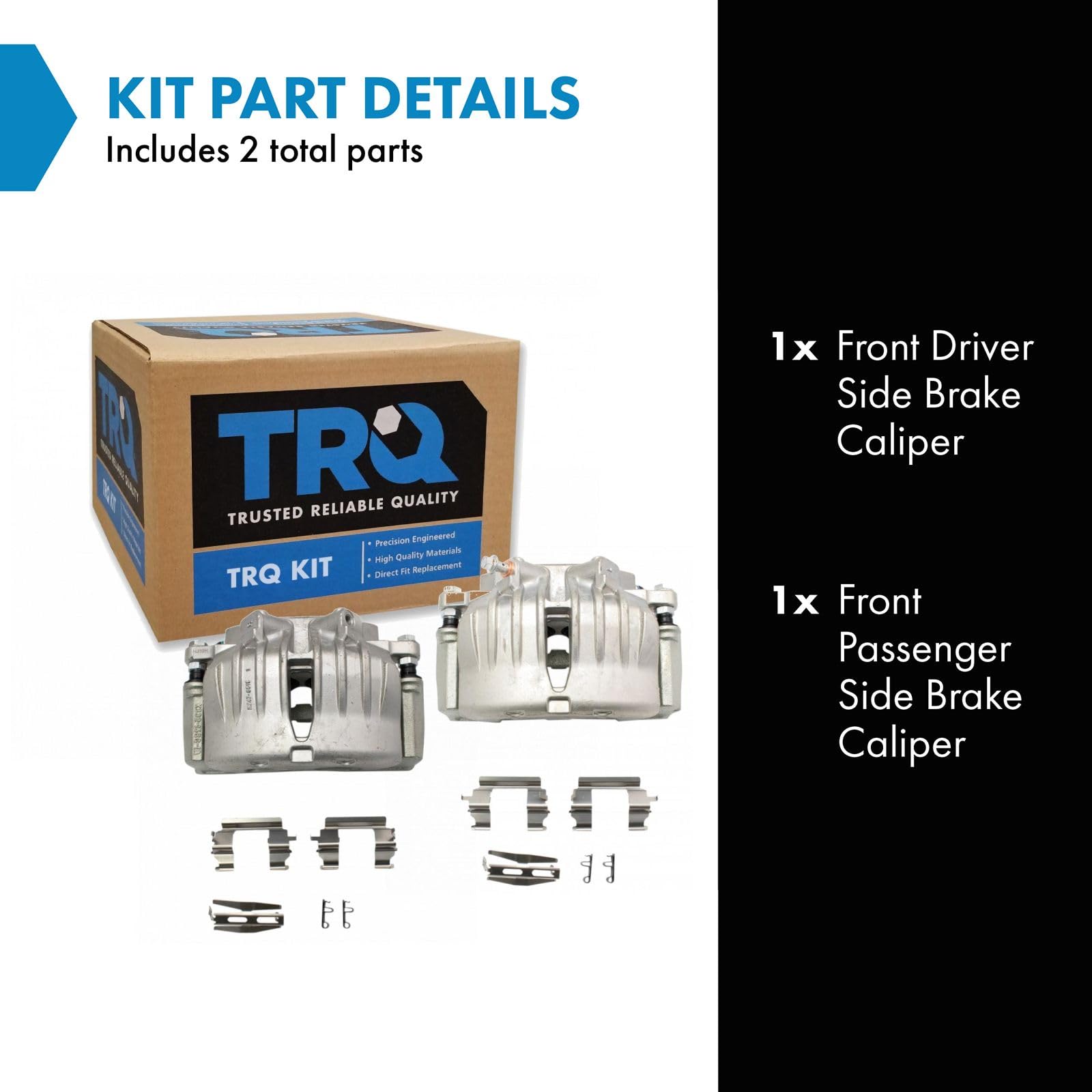 Trq Front Brake Caliper Set Compatible With 2004-2005 Buick Rainier 2006 Chevrolet Ssr 2002-2005 Trailblazer Gmc Envoy 2005 Isuz