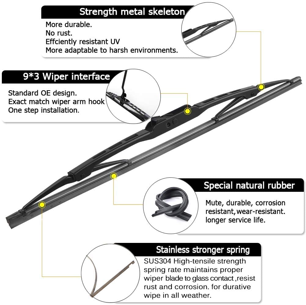 Oem Windshield Wiper Blade Replacement For Chevy Equinox 2018 2019 2020 2021 2022 2023 Original Equipment All-Season Rear Wiper