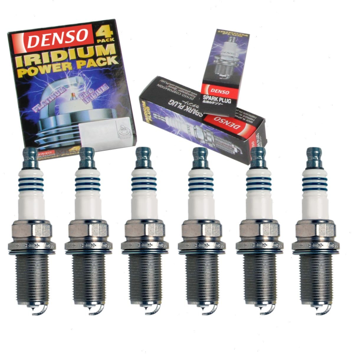6 pc DENSO Iridium Power Spark Plugs compatible with Toyota Tacoma 4.0L V6 2005-2015
