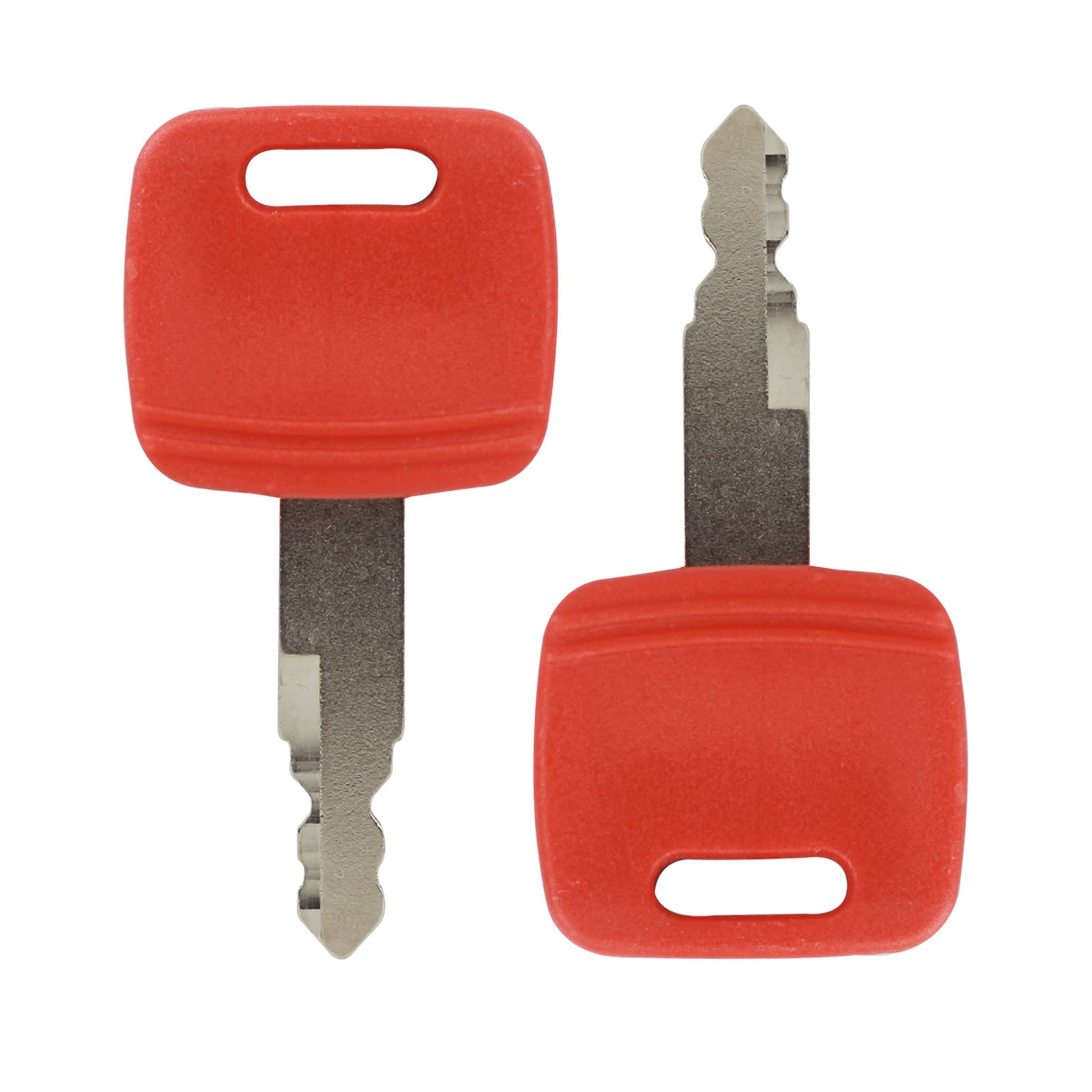 H800 8Pcs Ignition Keys Replacement For John Deere Hitachi Excavator Case Dozer Fiat New Holland At194969 At147803 4286465 Red