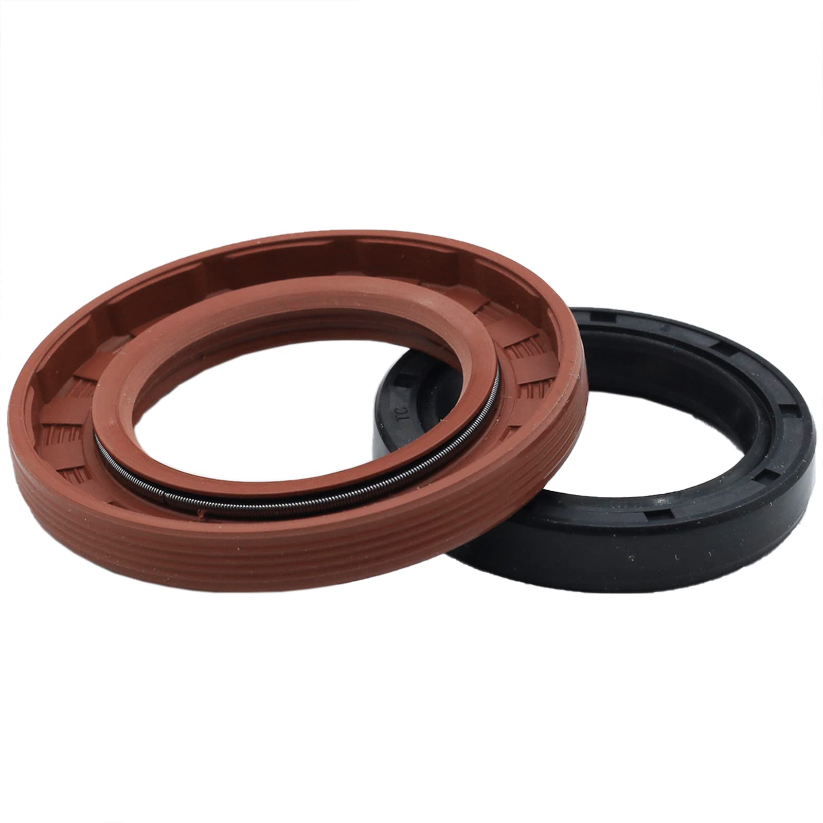 Plentzom Bottom Crank Lower Oil Seal 92049-7028 92049-7010 Compatible With Kawasaki Fh531V Fh541V Fr, Fs, Fx Series 4 Stroke Engine (92049-7028+92049-7010)