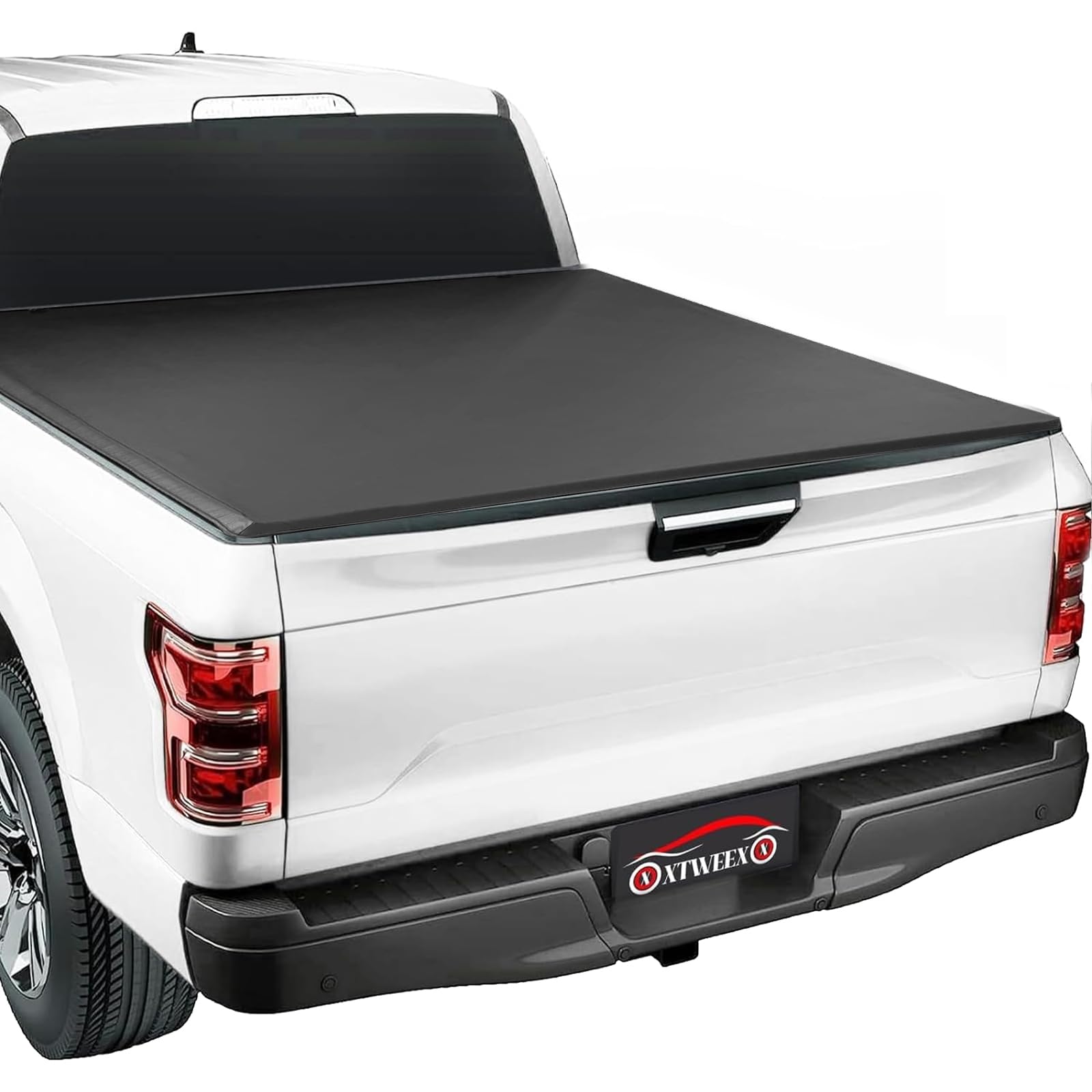 Xtweex Soft Roll Up Truck Bed Tonneau Cover Fits 6.2Ft For 2015-2025 Chevrolet Colorado/Gmc Canyon Fleetside 6.2 Ft (74') Bed
