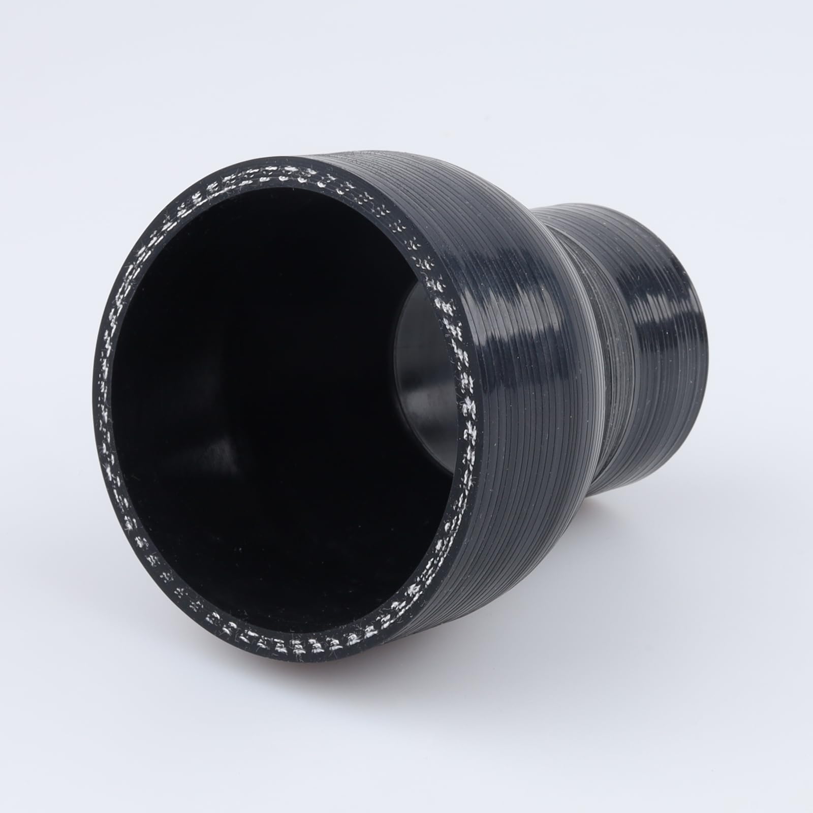 Ac Performance Id 2.5'' To 1.5'' (63Mm To 38Mm) Silicone Hose Straight Reducer 3-Ply Reinforced Black, 3'' Length