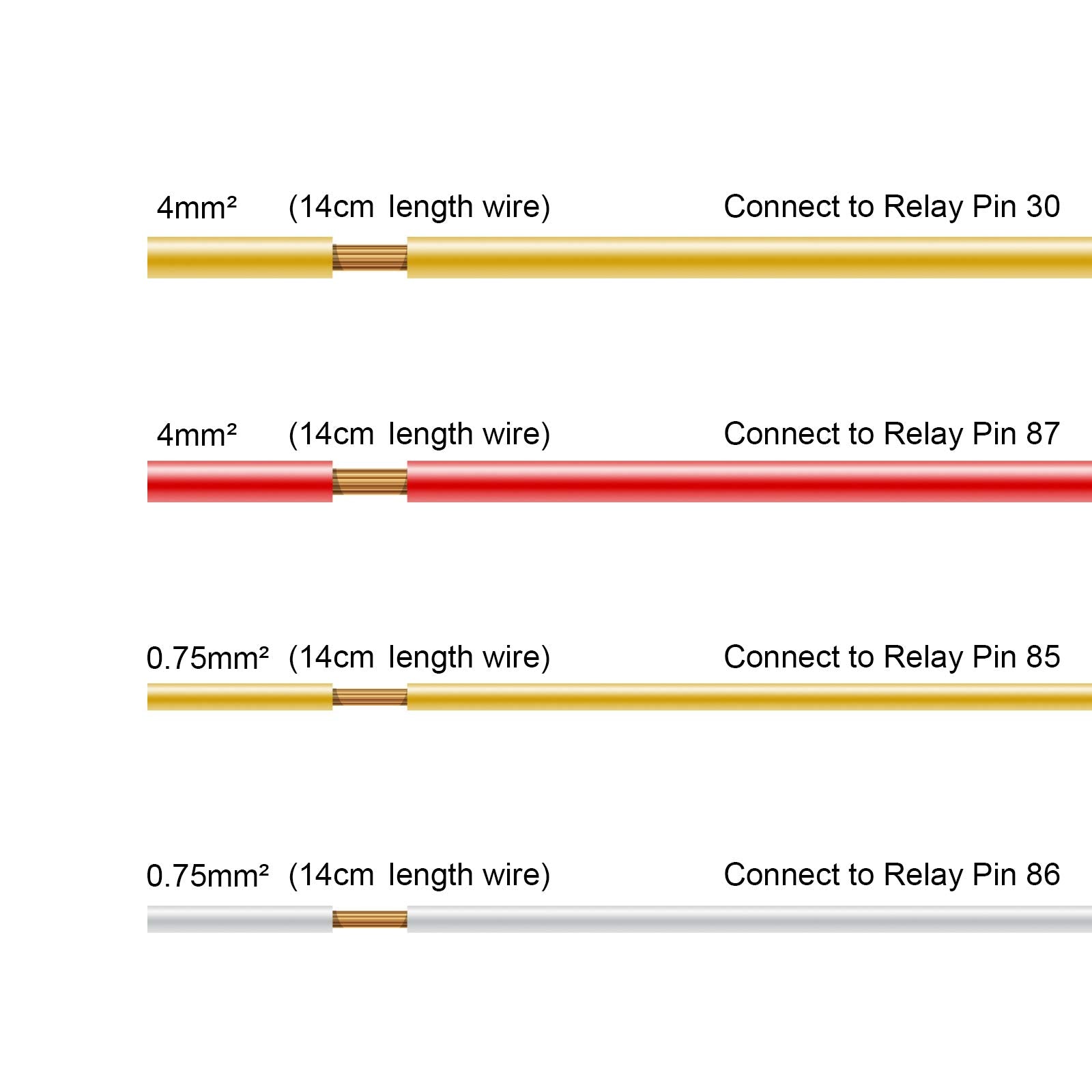 Ehdis 4-Pin Relay With Harness Car Truck Motor Heavy Duty 80A 12V On/Off Normally Open Spst Relay Socket Plug 4 Wire Automotive Relay Model Jd2912-1H-12Vdc 80A 14Vdc,Pack Of 1