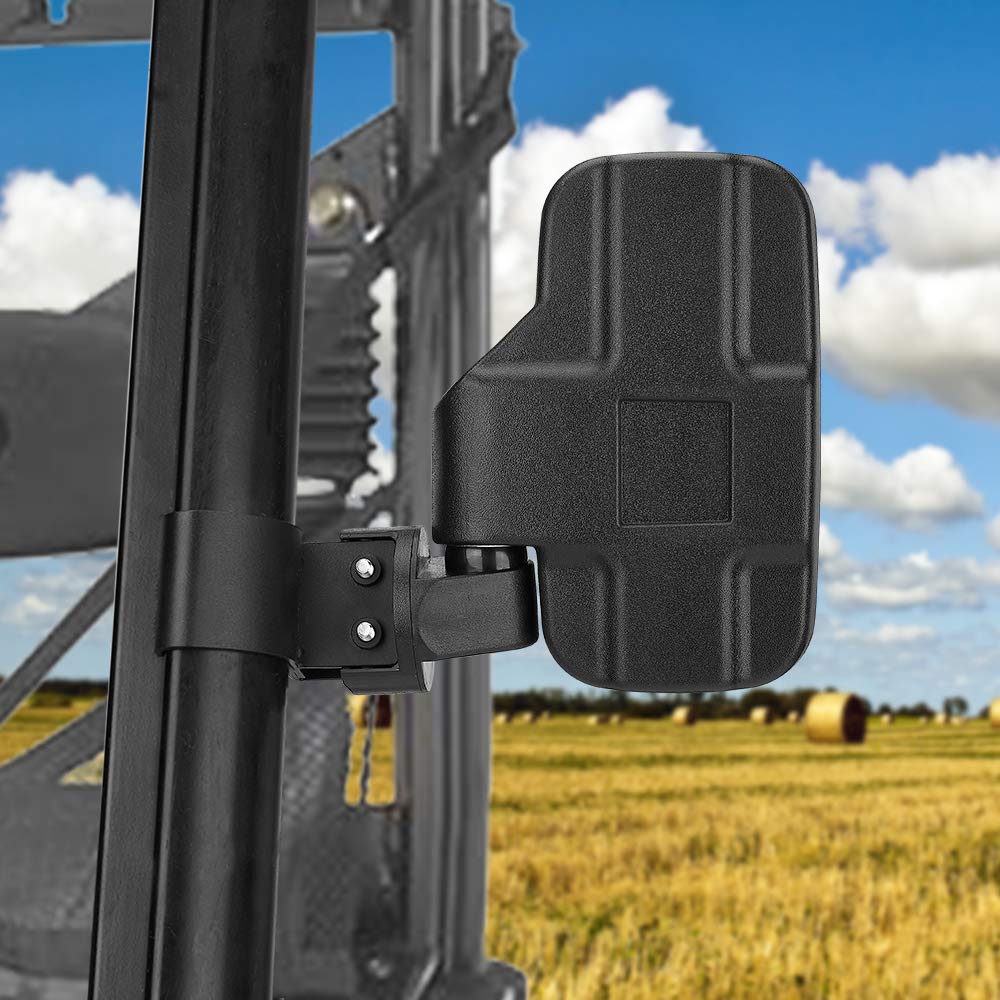 Kemimoto Utv Side Mirrors Pro-Fit Mirrors Are Compatible With Polaris Ranger General Can-Am Defender Maverick Trail Cfmoto Uforce W/Profiled Tube Adjustable Rear View Mirror With Seat Belt Bypass