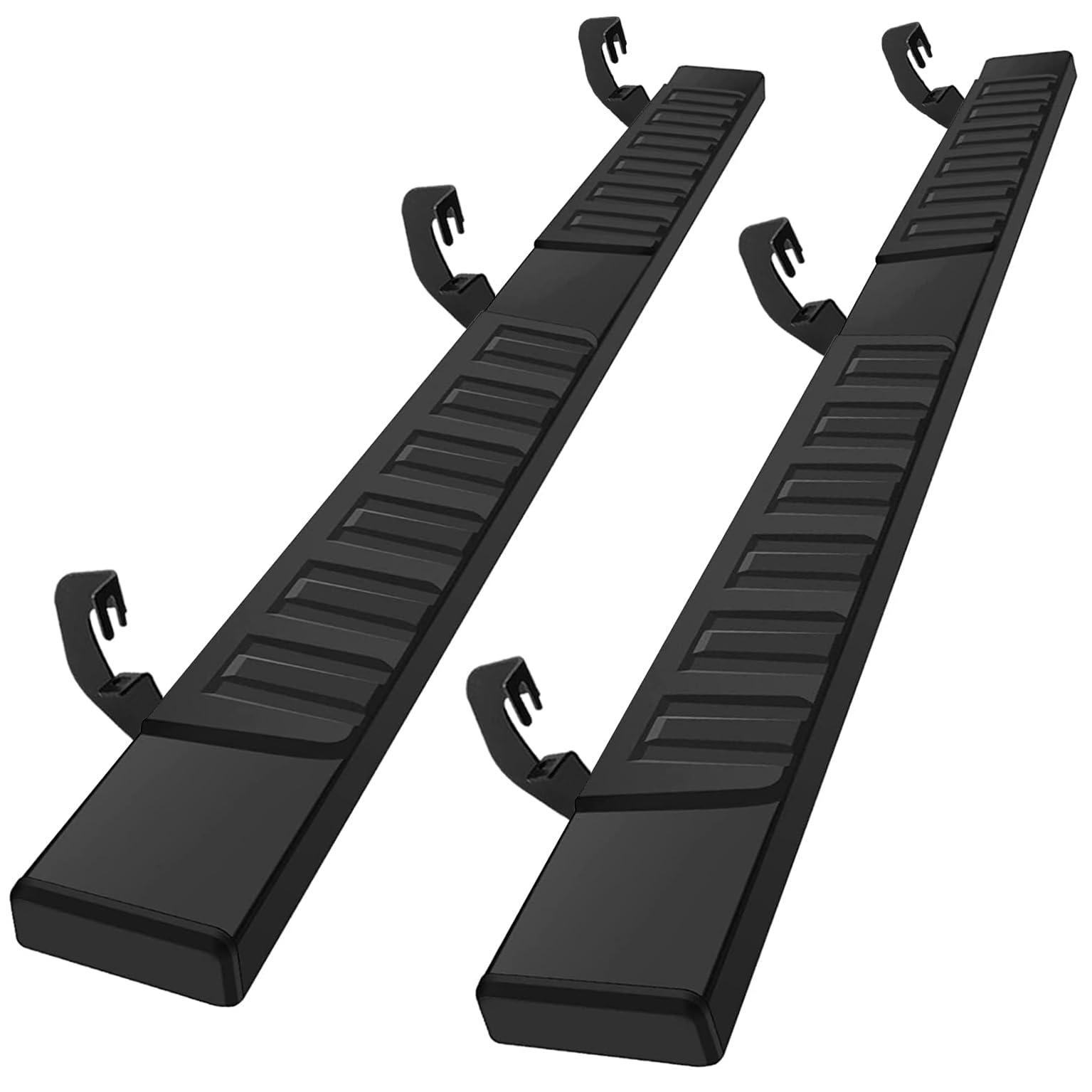 Comnova 6 Inches Double Cab Running Boards & Steps For 2007-2018 Chevy Silverado/Gmc Sierra 1500 Double Cab, 2007-2019 Silverado/Sierra 2500Hd 3500Hd, Carbon Steel Silverado Running Boards.